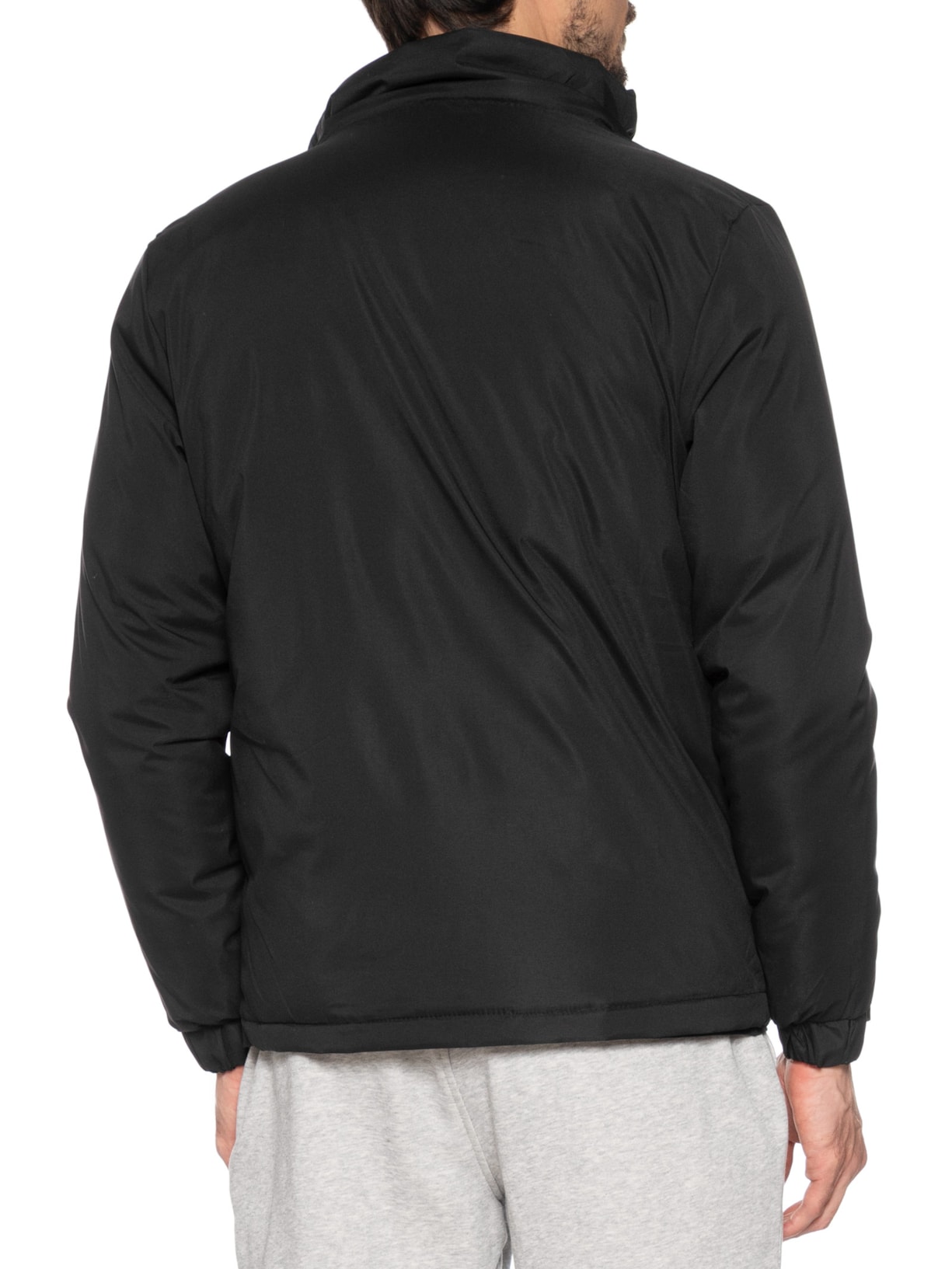 Jaqueta Masculina Casual Básica Com Capuz Preto Basiq Men