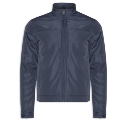 Jaqueta Masculina Casual Bolsos - Azul