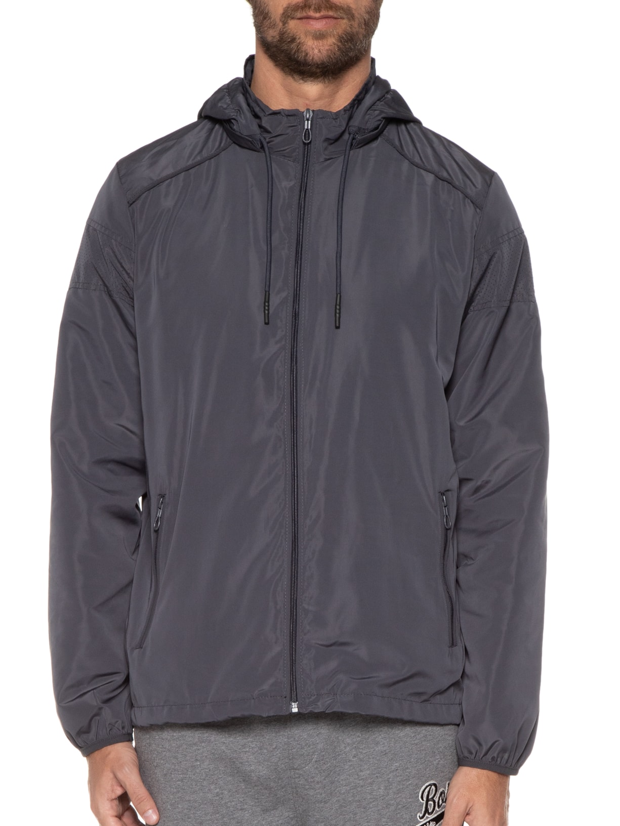 Jaqueta Masculina Casual Cinza '2 Essential