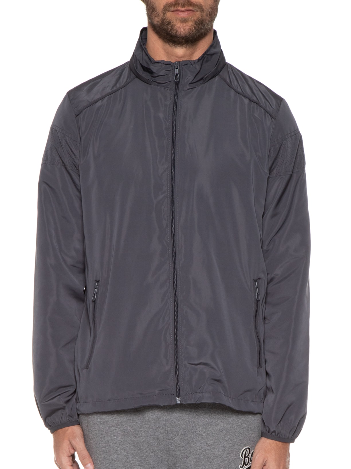 Jaqueta Masculina Casual Cinza '2 Essential