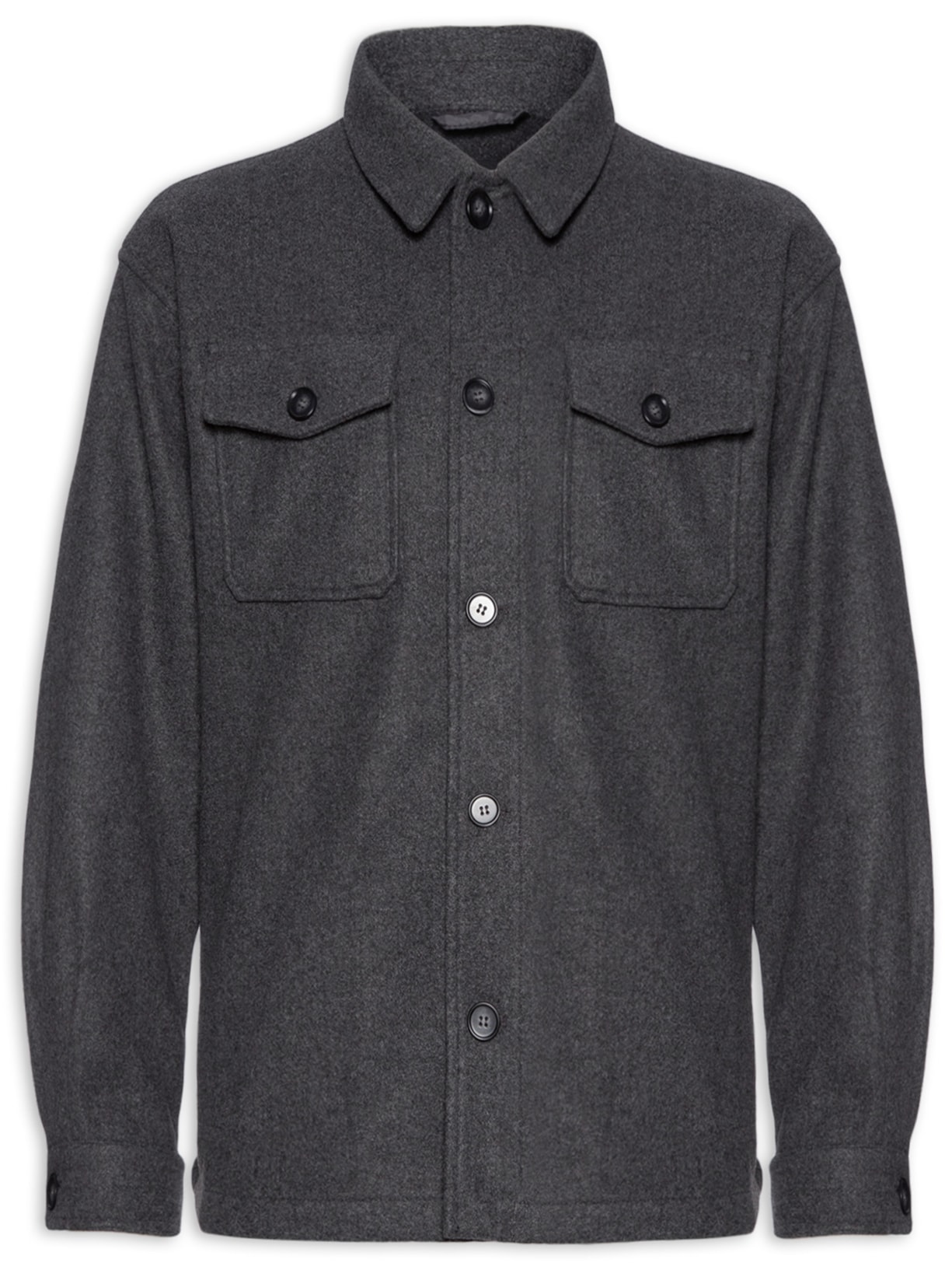 Jaqueta Masculina Casual Com Bolso - Cinza