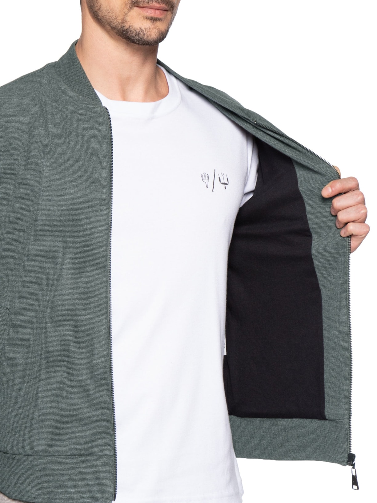 Jaqueta Masculina Casual Indaia Co Cinza Reserva