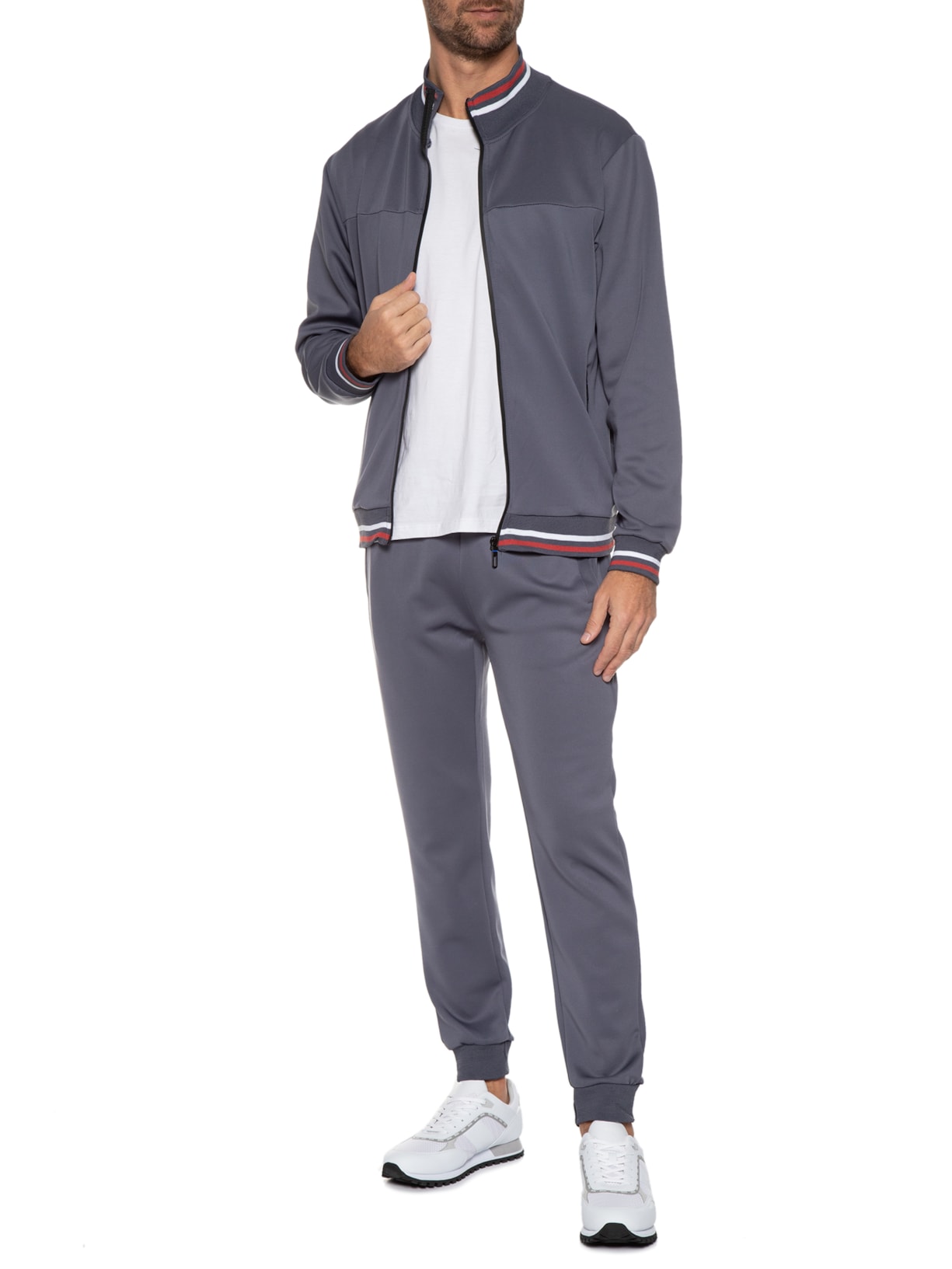 Jaqueta Masculina Cinza '2 Essential