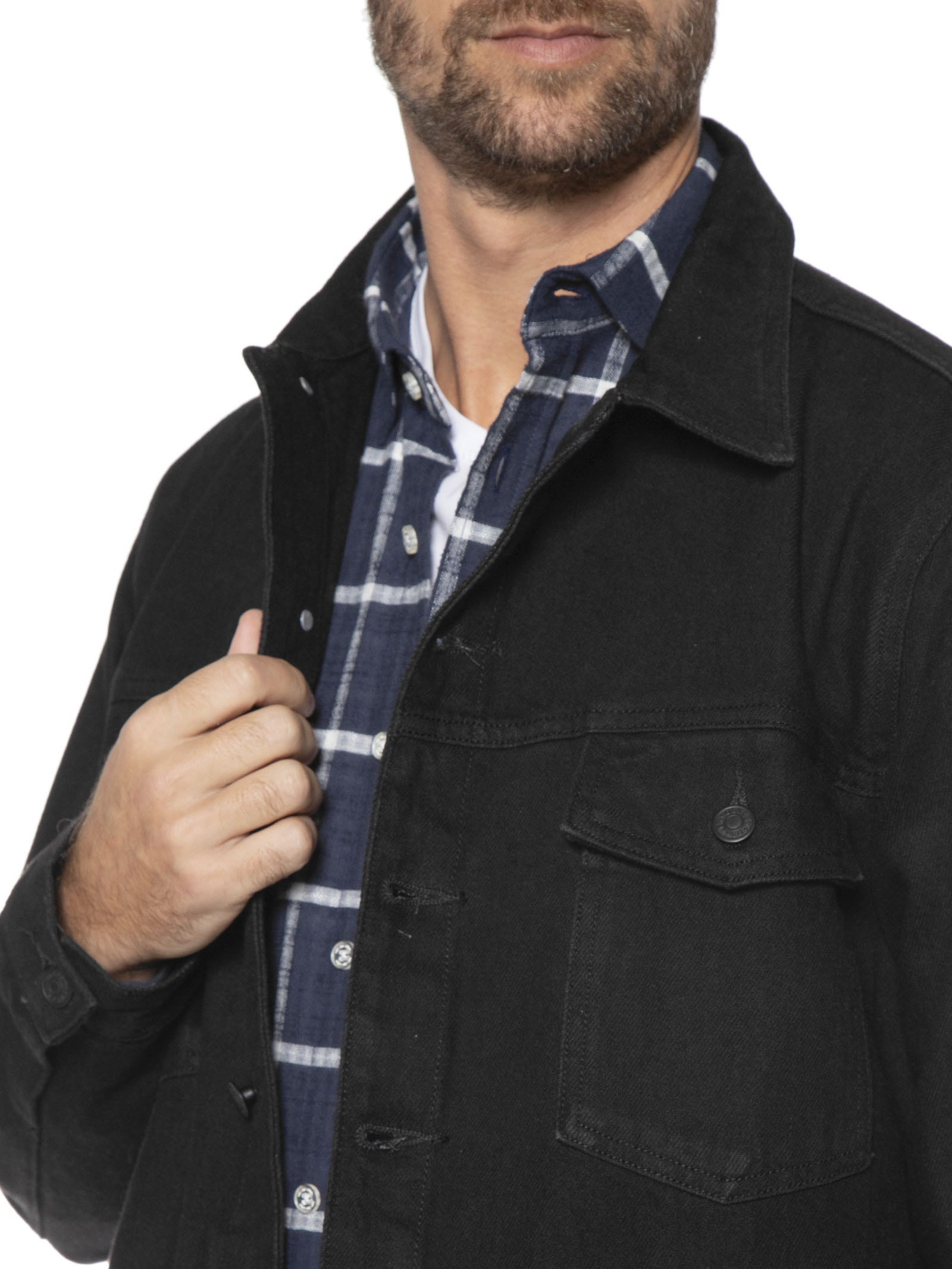 Jaqueta Masculina Classic Denim - Osklen - Preto