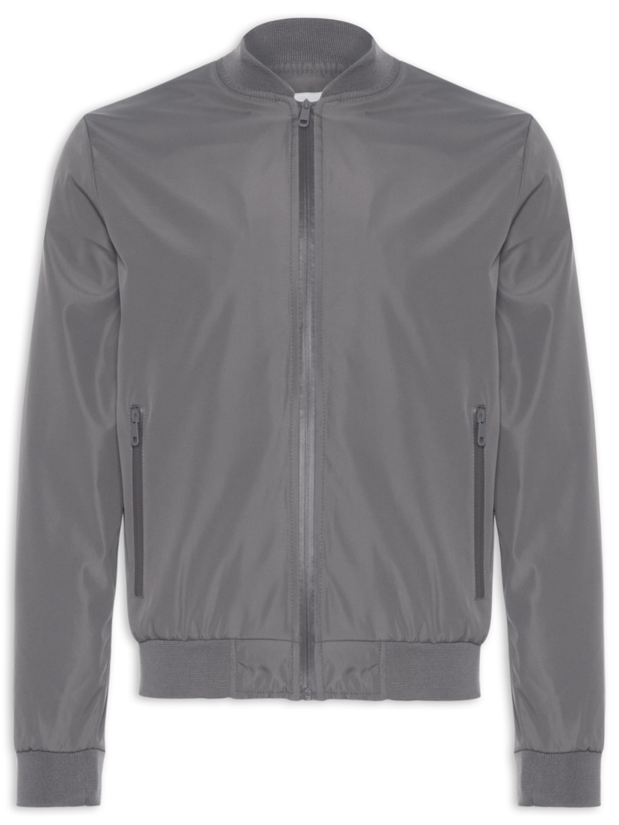 Jaqueta Masculina College Corta Vento - Cinza