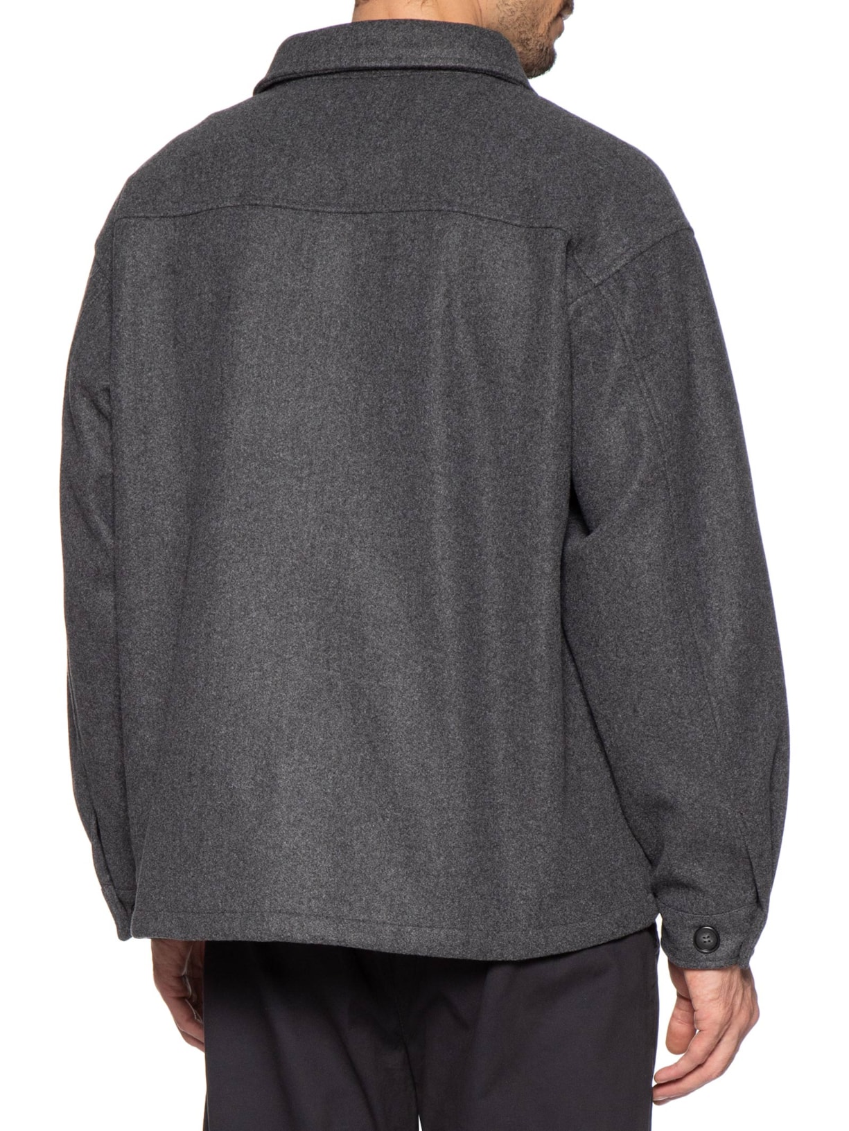 Jaqueta Masculina Com Bolso Frontal Cinza Basiq Men