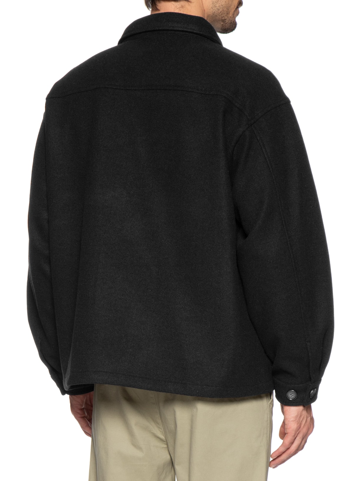 Jaqueta Masculina Com Bolso Frontal Preto Basiq Men