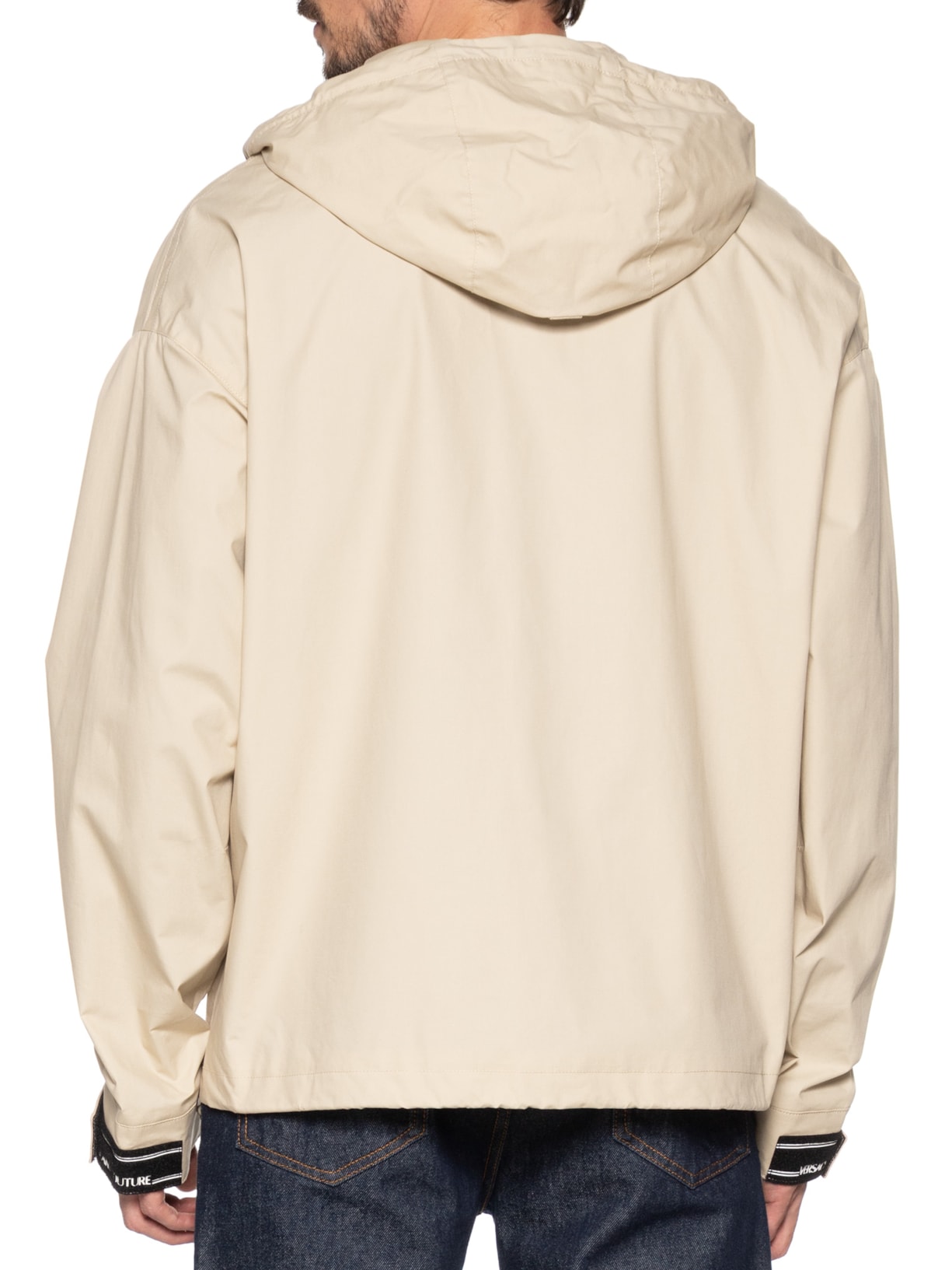 Jaqueta Masculina Com Capuz Bege Versace Jeans Couture