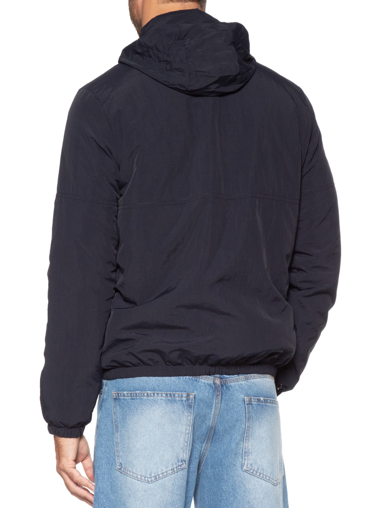 Jaqueta Masculina Com Gorro Removível Casual Azul '2 Essential