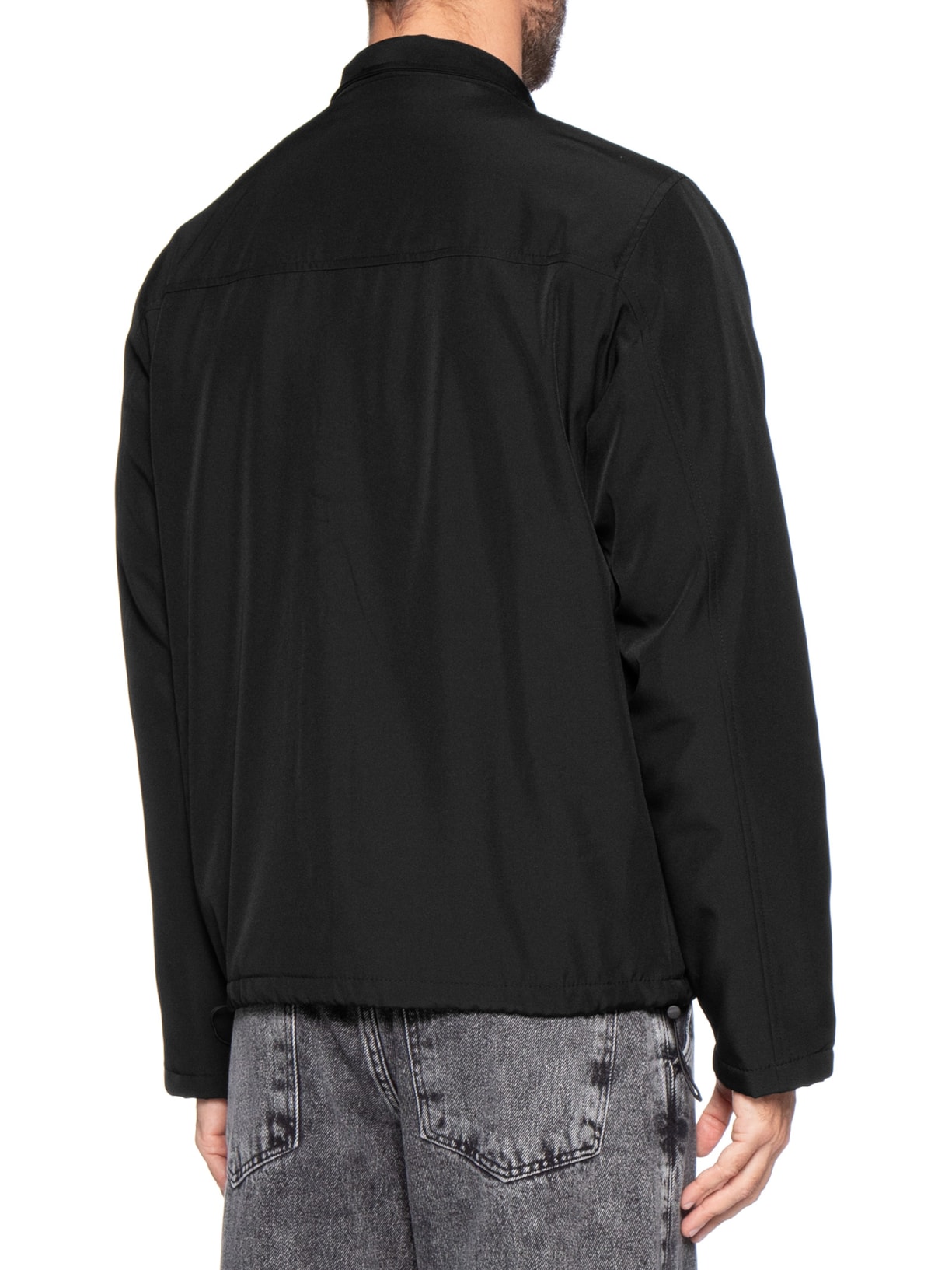 Jaqueta Masculina Com Zíper- Preto Basiq Men