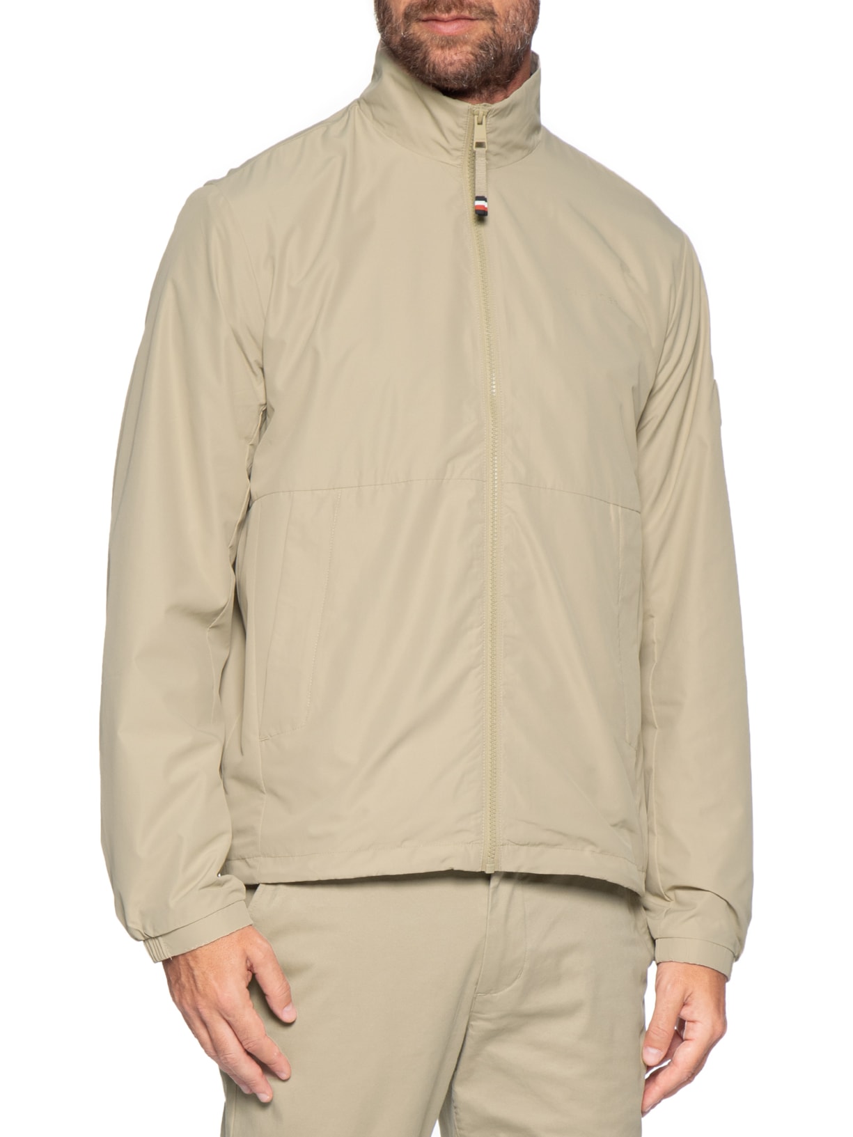 Jaqueta Masculina Corta Vento Branded – Bege Tommy Hilfiger