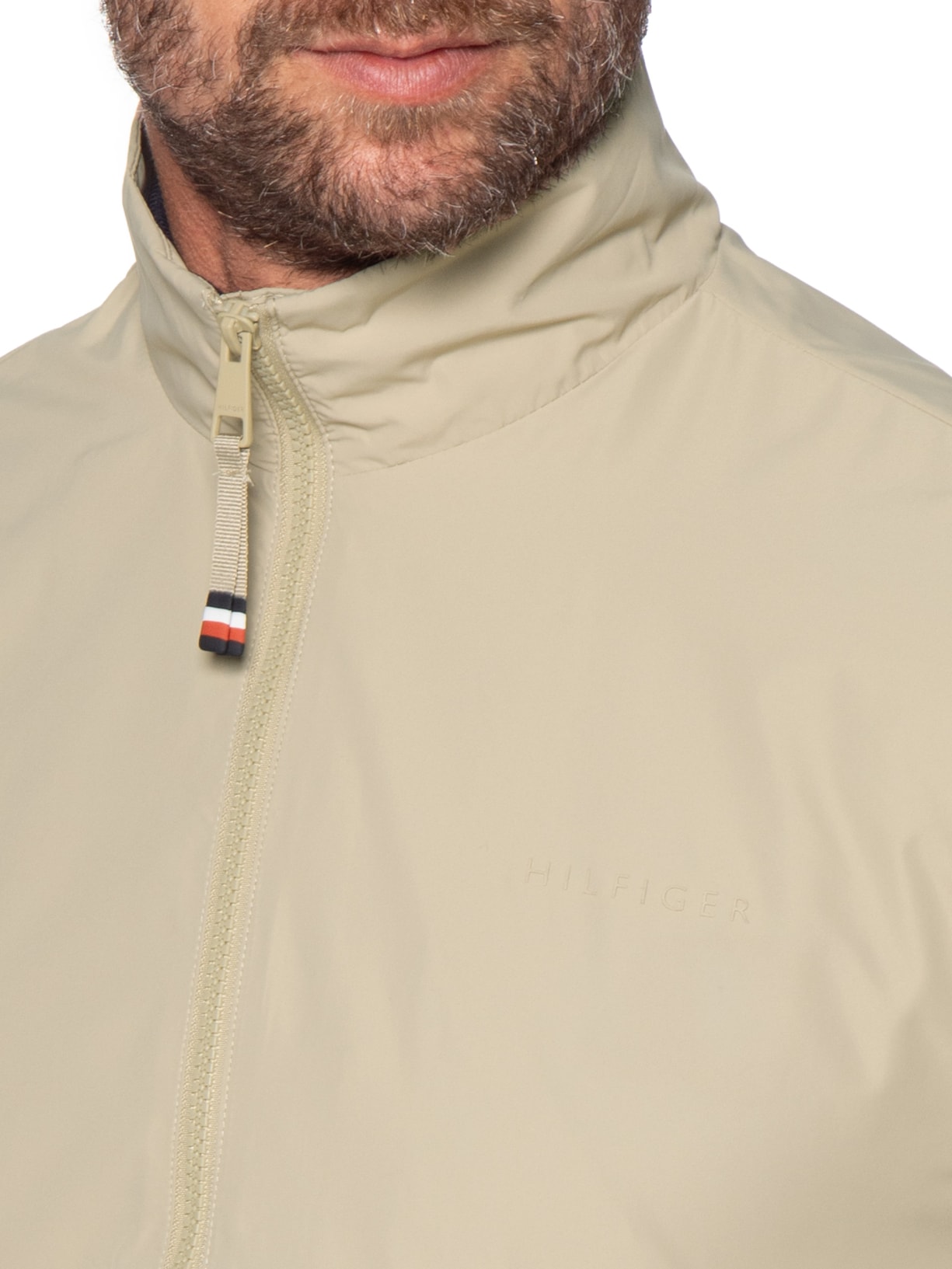 Jaqueta Masculina Corta Vento Branded – Bege Tommy Hilfiger
