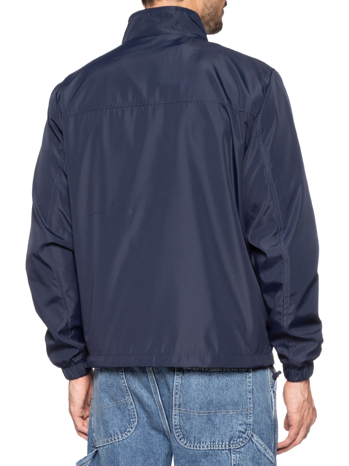 Jaqueta Masculina Corta Vento Casual Azul Basiq Men