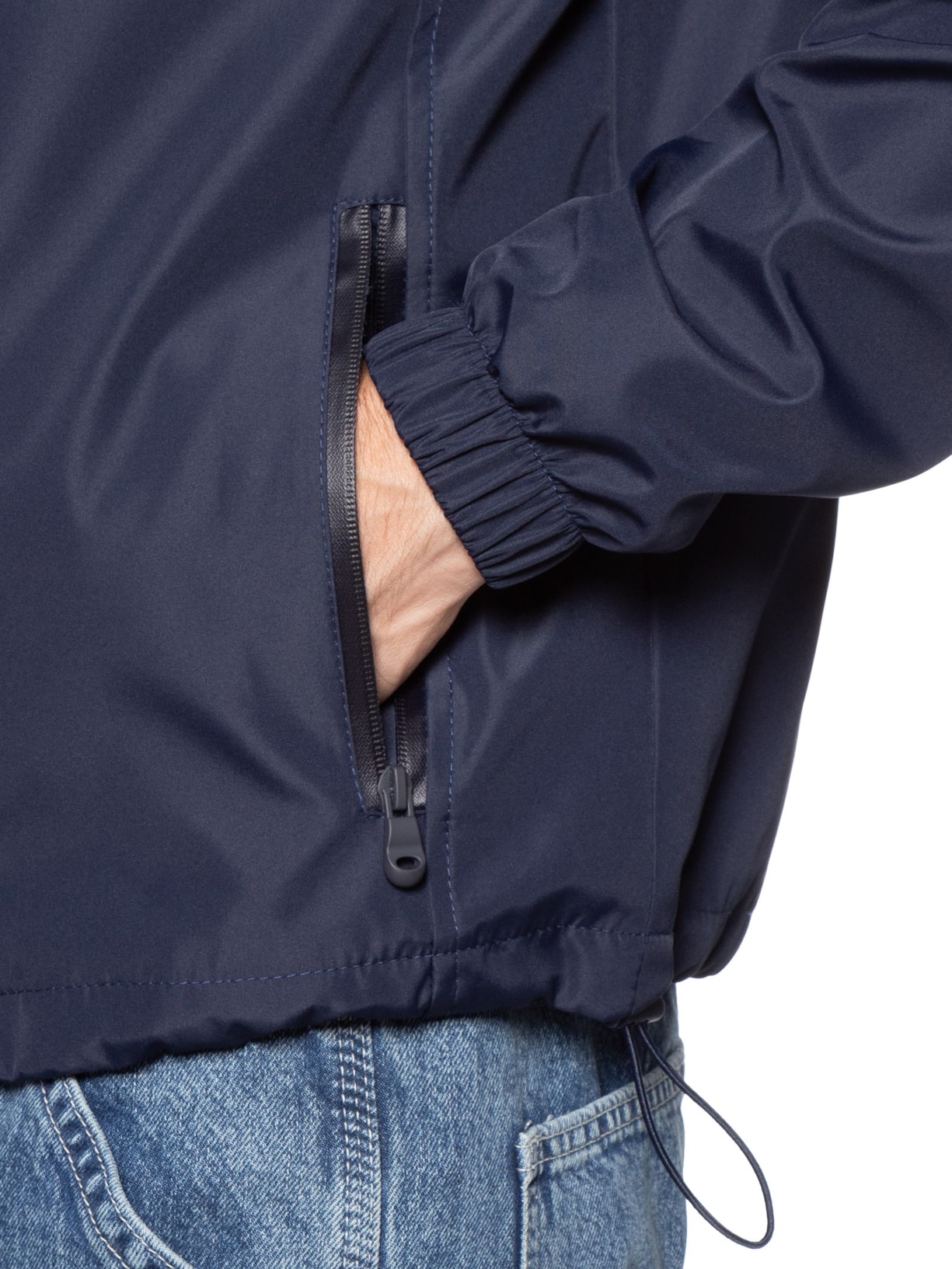 Jaqueta Masculina Corta Vento Casual Azul Basiq Men