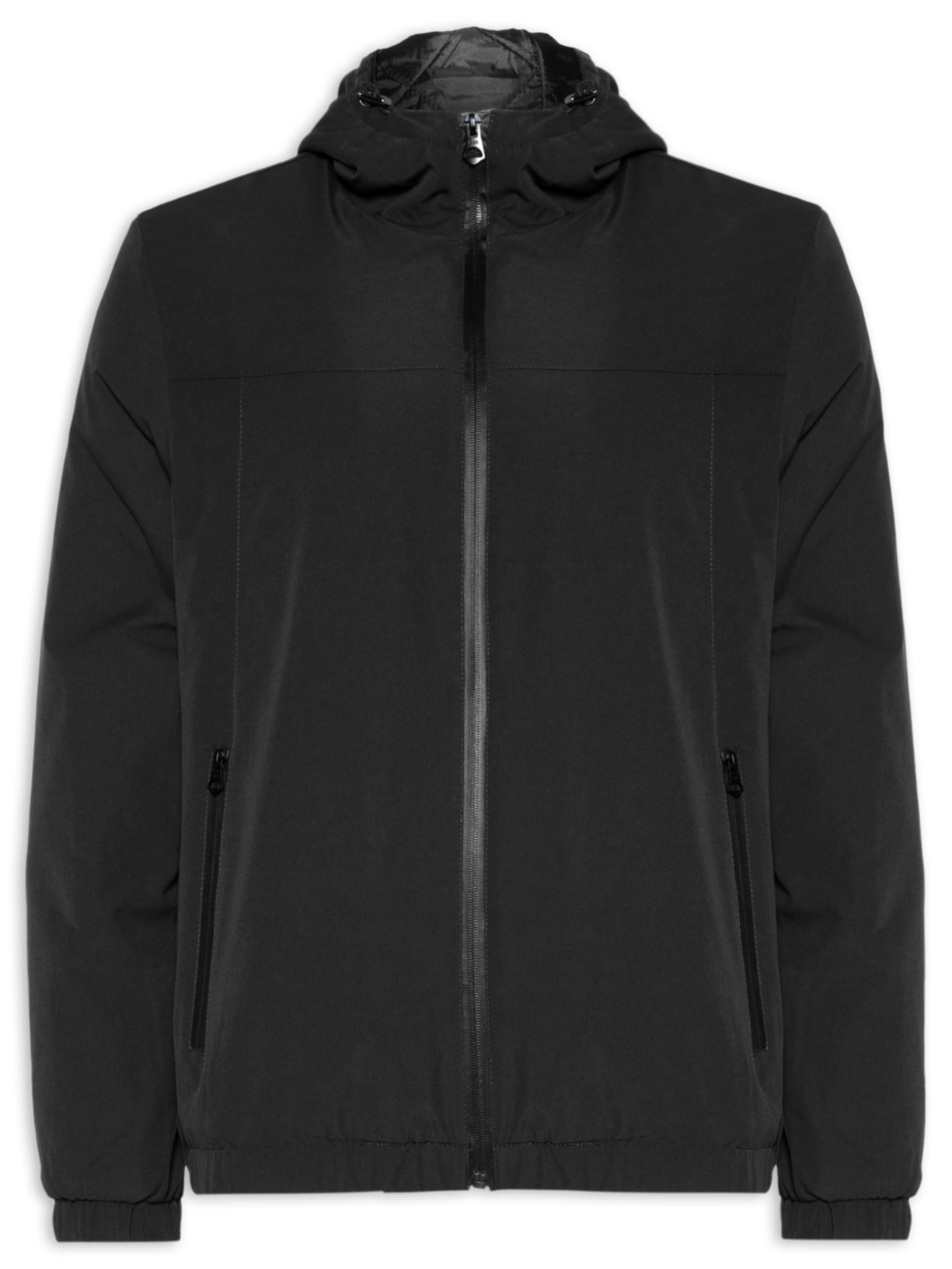 Jaqueta Masculina Corta Vento Casual Básica - Preto