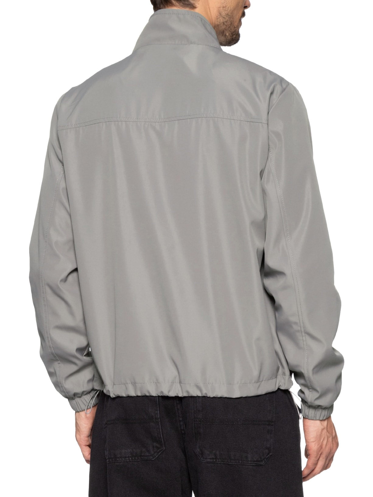 Jaqueta Masculina Corta Vento Casual Cinza Basiq Men