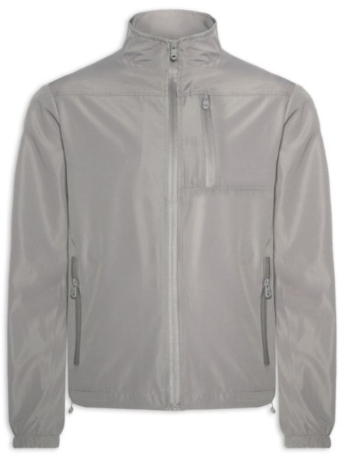 Jaqueta Masculina Corta Vento Casual - Cinza