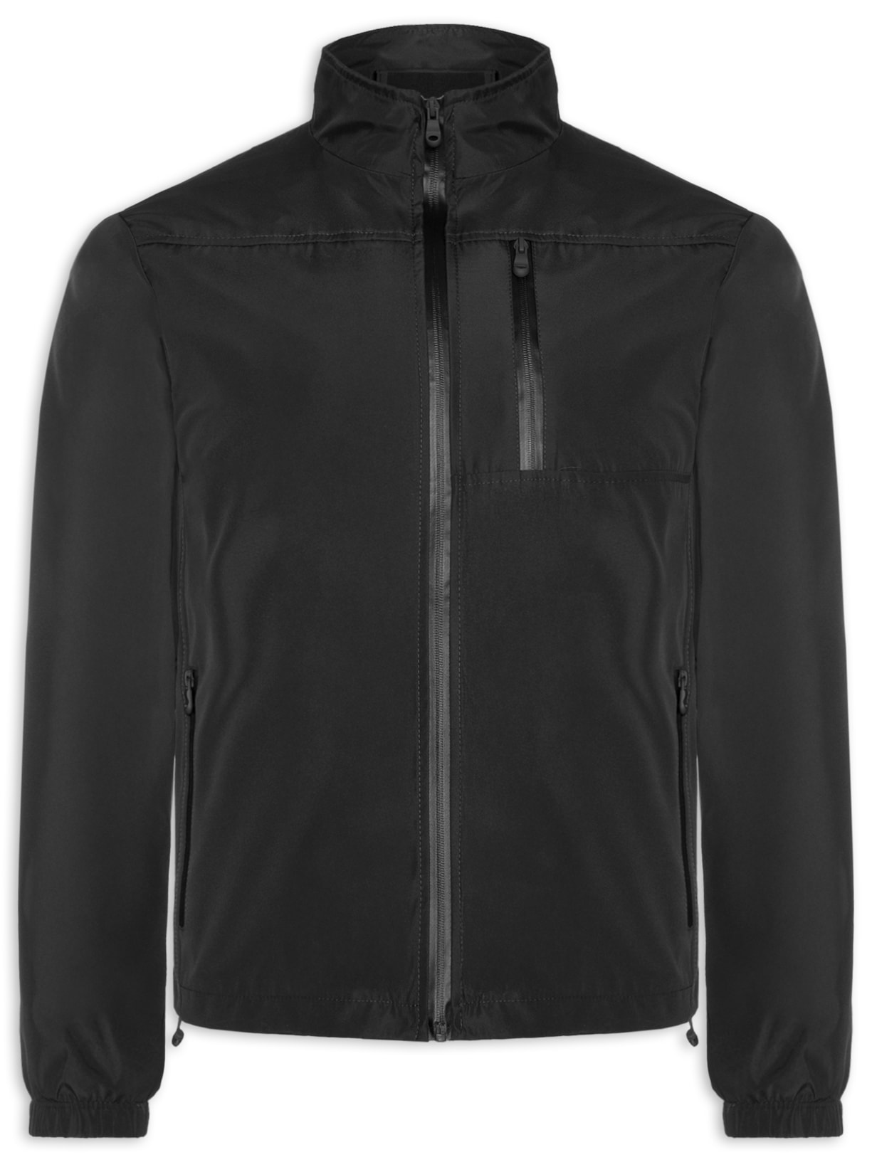 Jaqueta Masculina Corta Vento Casual - Preto