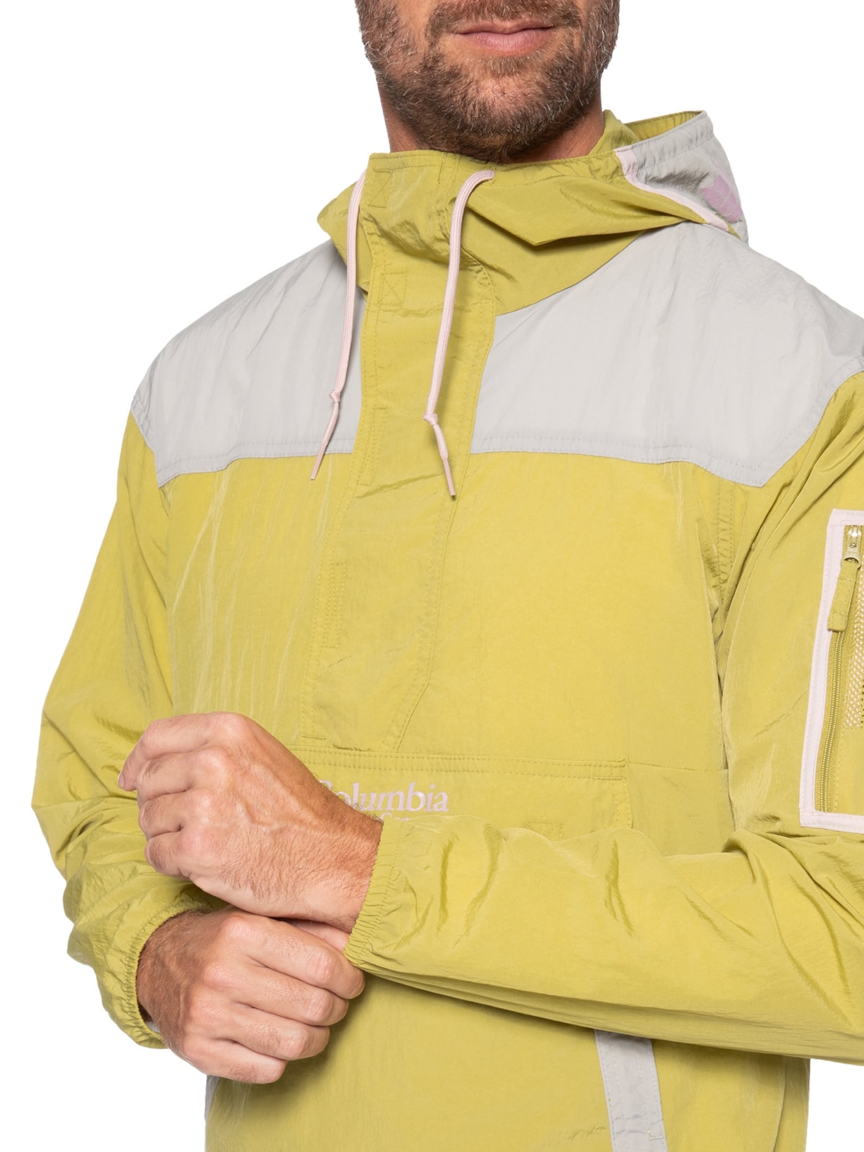 Jaqueta Masculina Corta Vento Challenger Windbreaker Anorak Verde Columbia