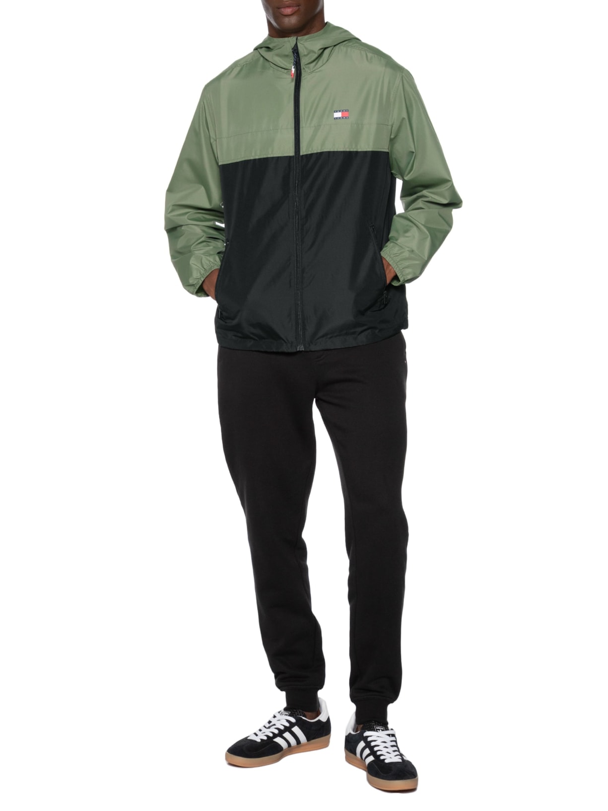 Jaqueta Masculina Corta Vento Chicago Verde Tommy Jeans