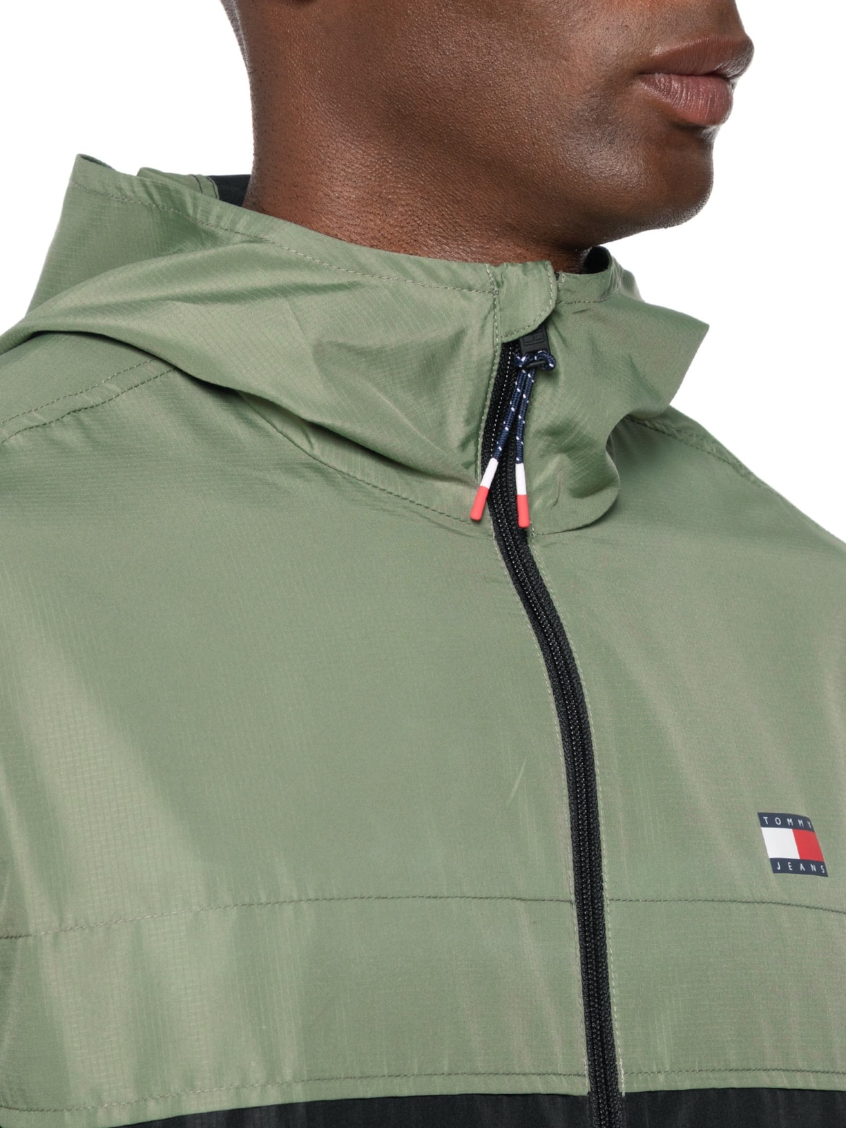 Jaqueta Masculina Corta Vento Chicago Verde Tommy Jeans