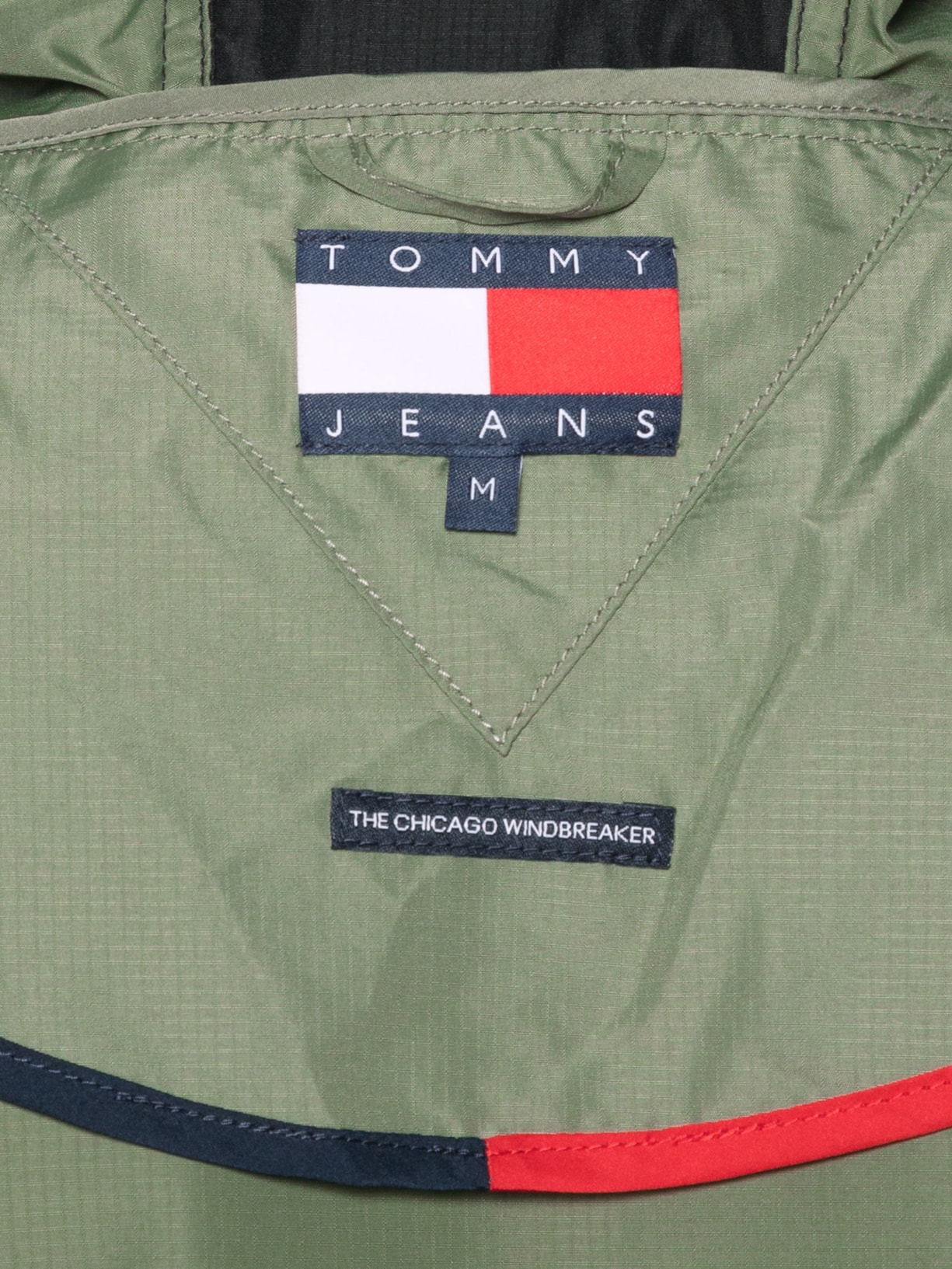 Jaqueta Masculina Corta Vento Chicago Verde Tommy Jeans