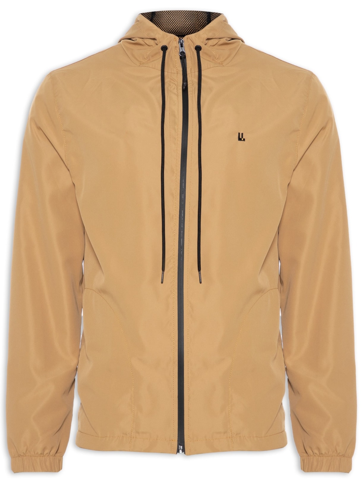 Jaqueta Masculina Corta Vento Color - Bege