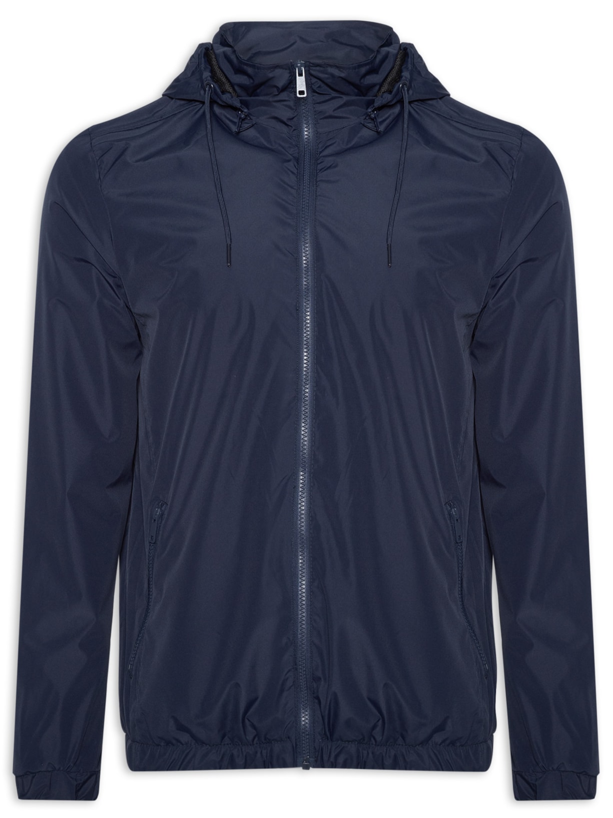 Jaqueta Masculina Corta Vento com Capuz - Azul