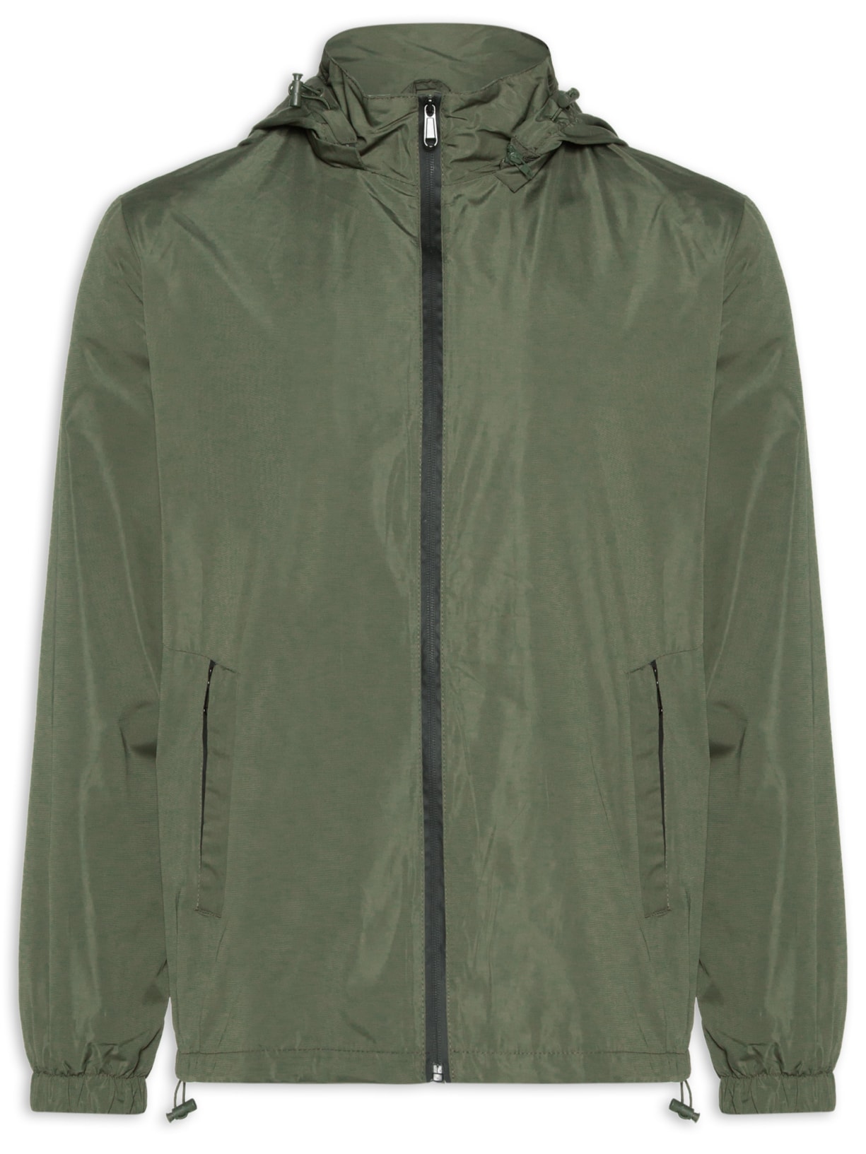 Jaqueta Masculina Corta Vento Com Capuz C84 - Verde