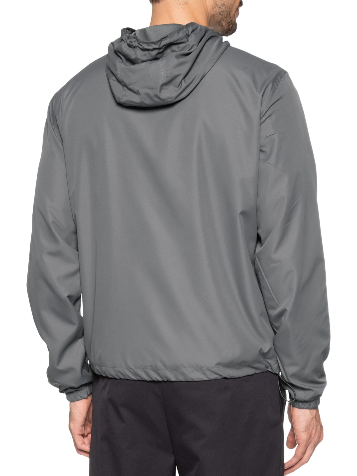 Jaqueta Masculina Corta Vento Com Capuz Cinza Basiq Men