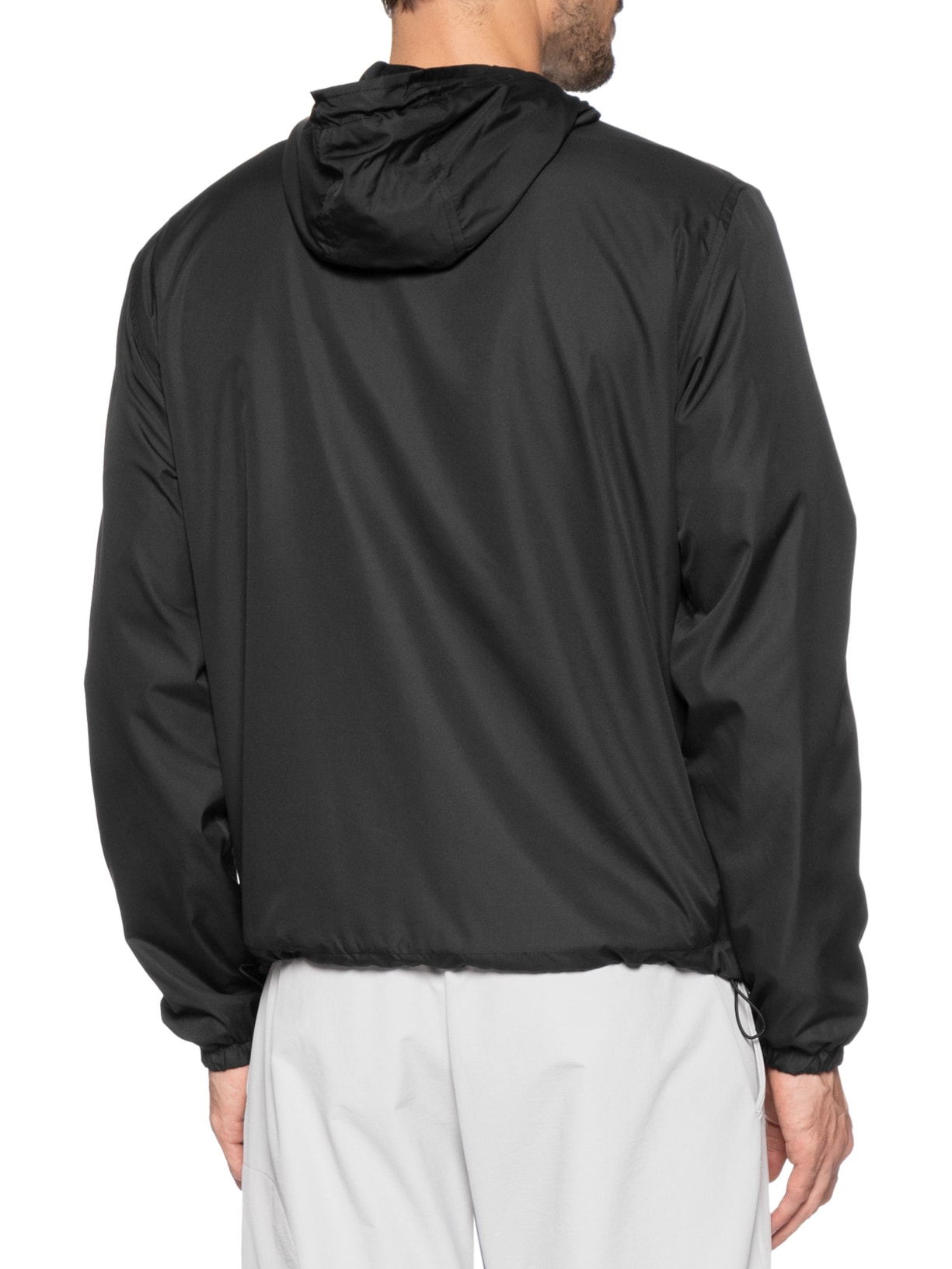 Jaqueta Masculina Corta Vento Com Capuz Preto Basiq Men