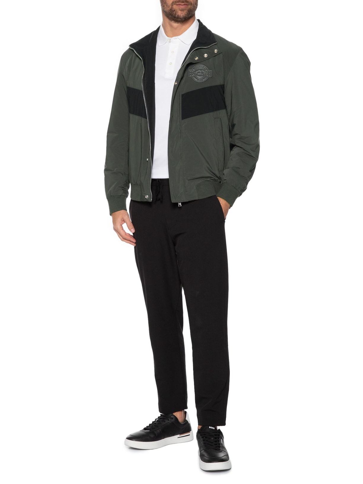 Jaqueta Masculina Corta Vento Condo Cinza  Boss