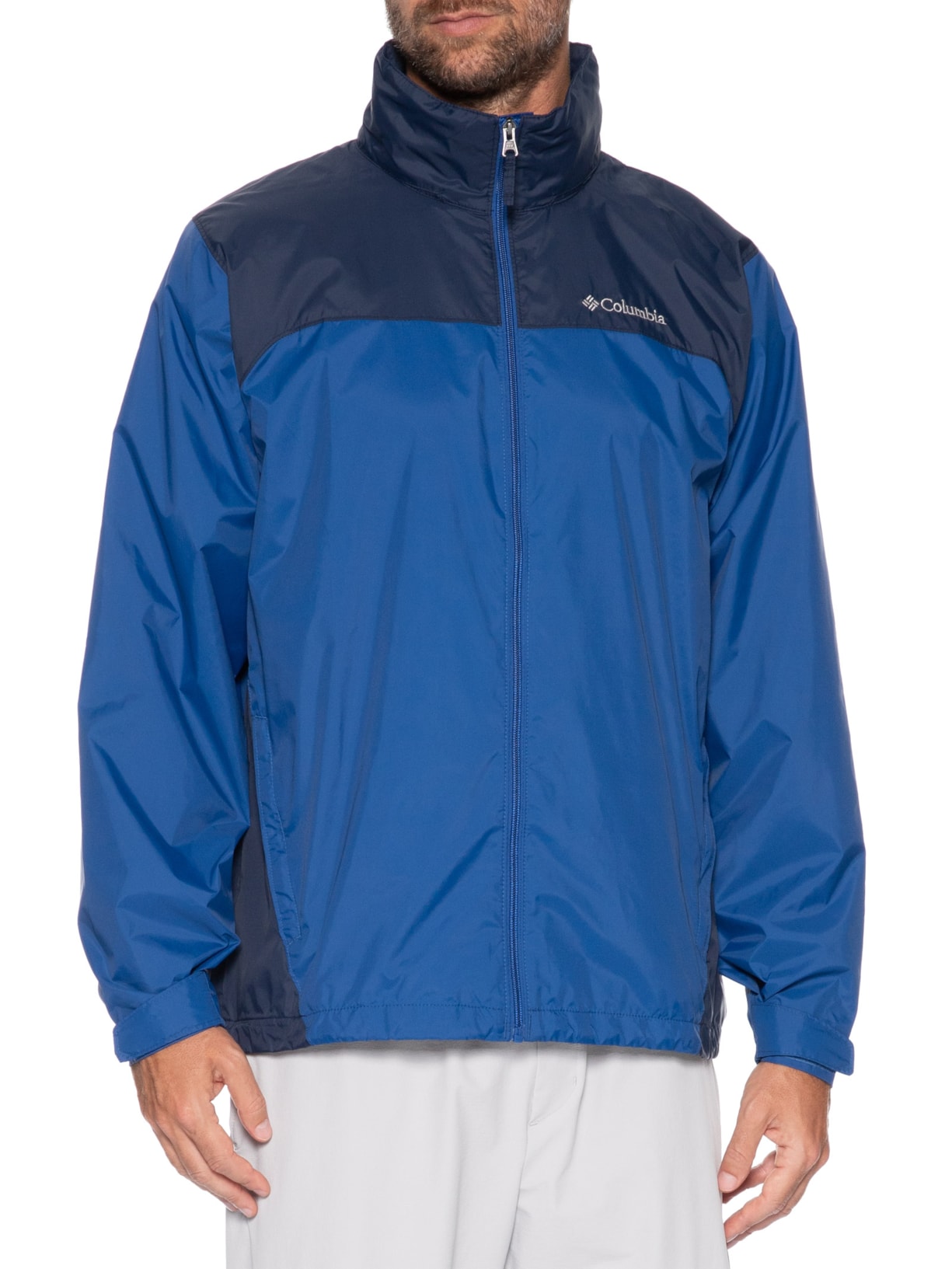 Jaqueta Masculina Corta Vento Glennaker Lake II Rain Azul Columbia