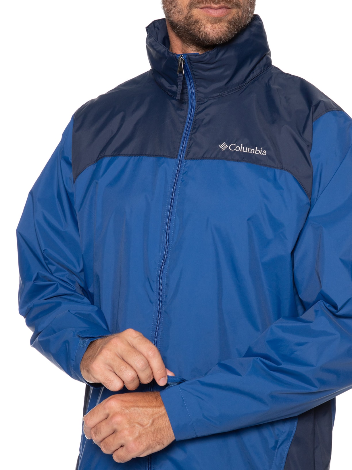 Jaqueta Masculina Corta Vento Glennaker Lake II Rain Azul Columbia