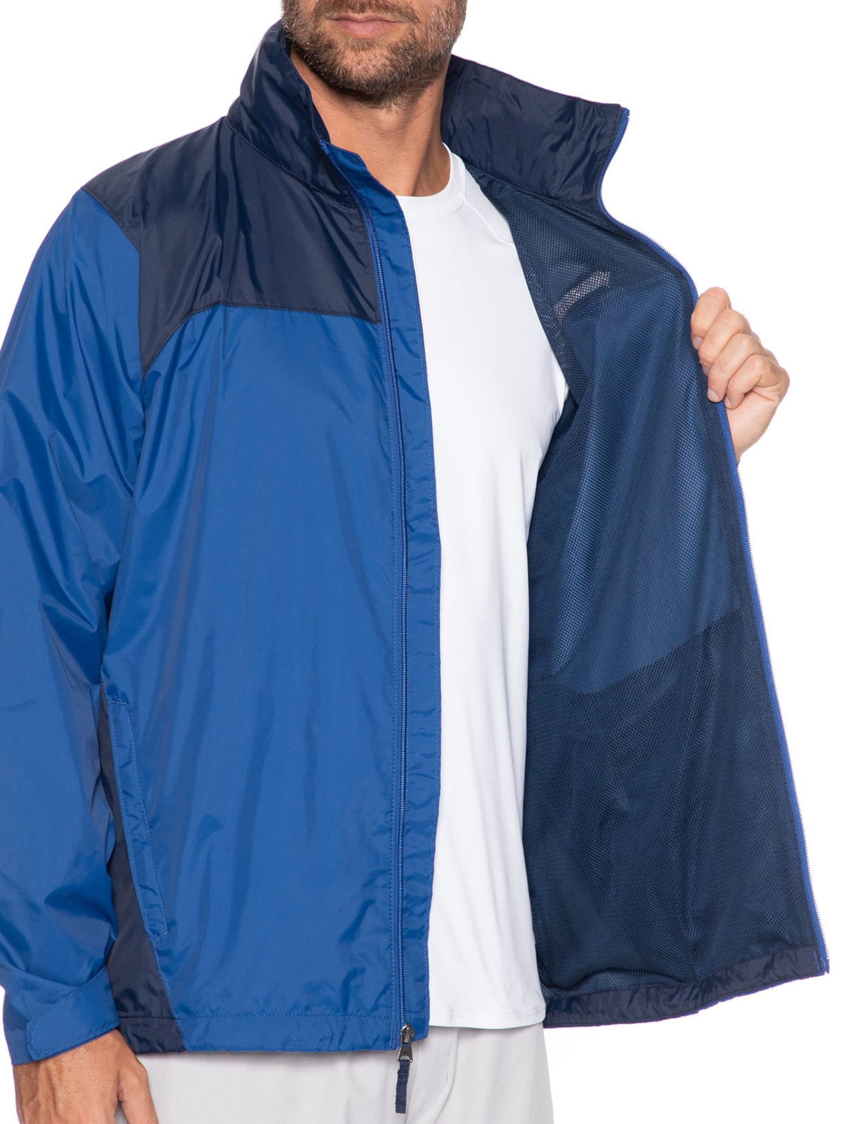 Jaqueta Masculina Corta Vento Glennaker Lake II Rain Azul Columbia