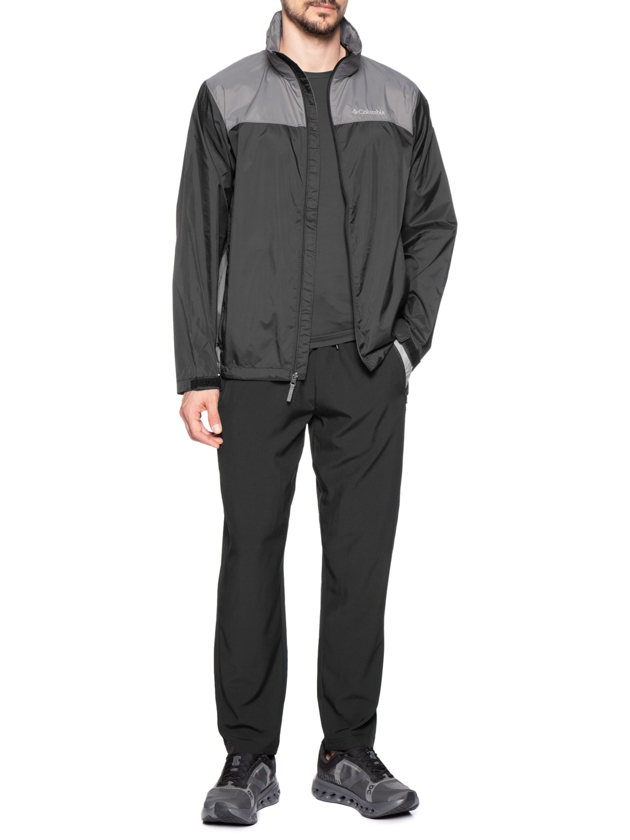 Jaqueta Masculina Corta Vento Glennaker Preto Columbia