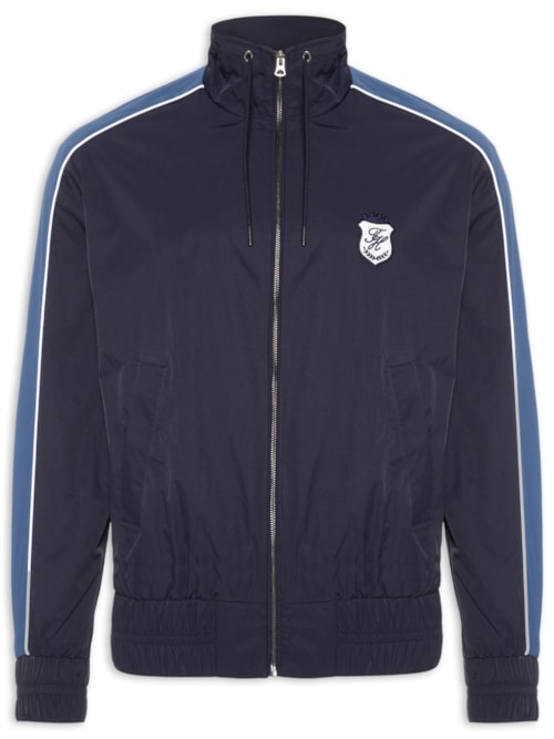 Jaqueta Masculina Corta Vento Gola Alta - Azul
