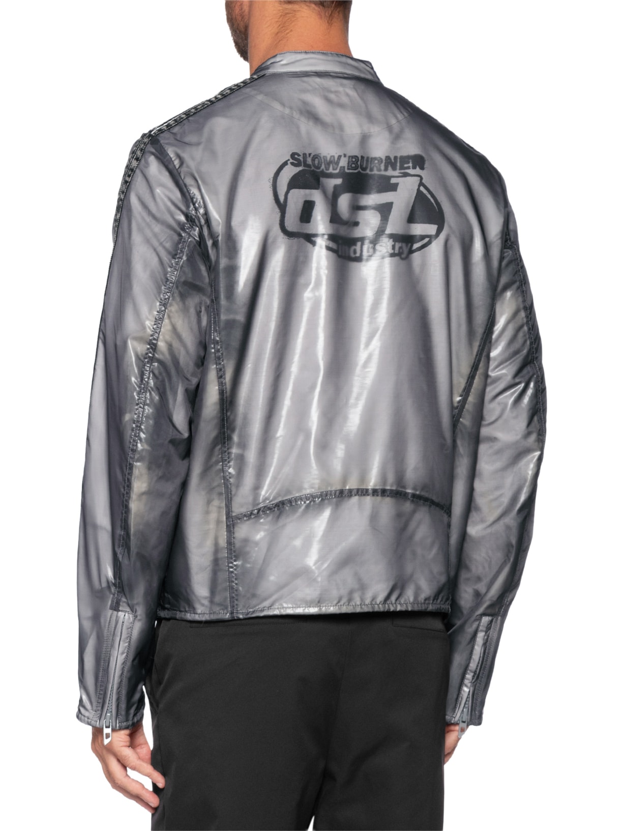 Jaqueta Masculina Corta-Vento J-Pop Giac Cinza Diesel