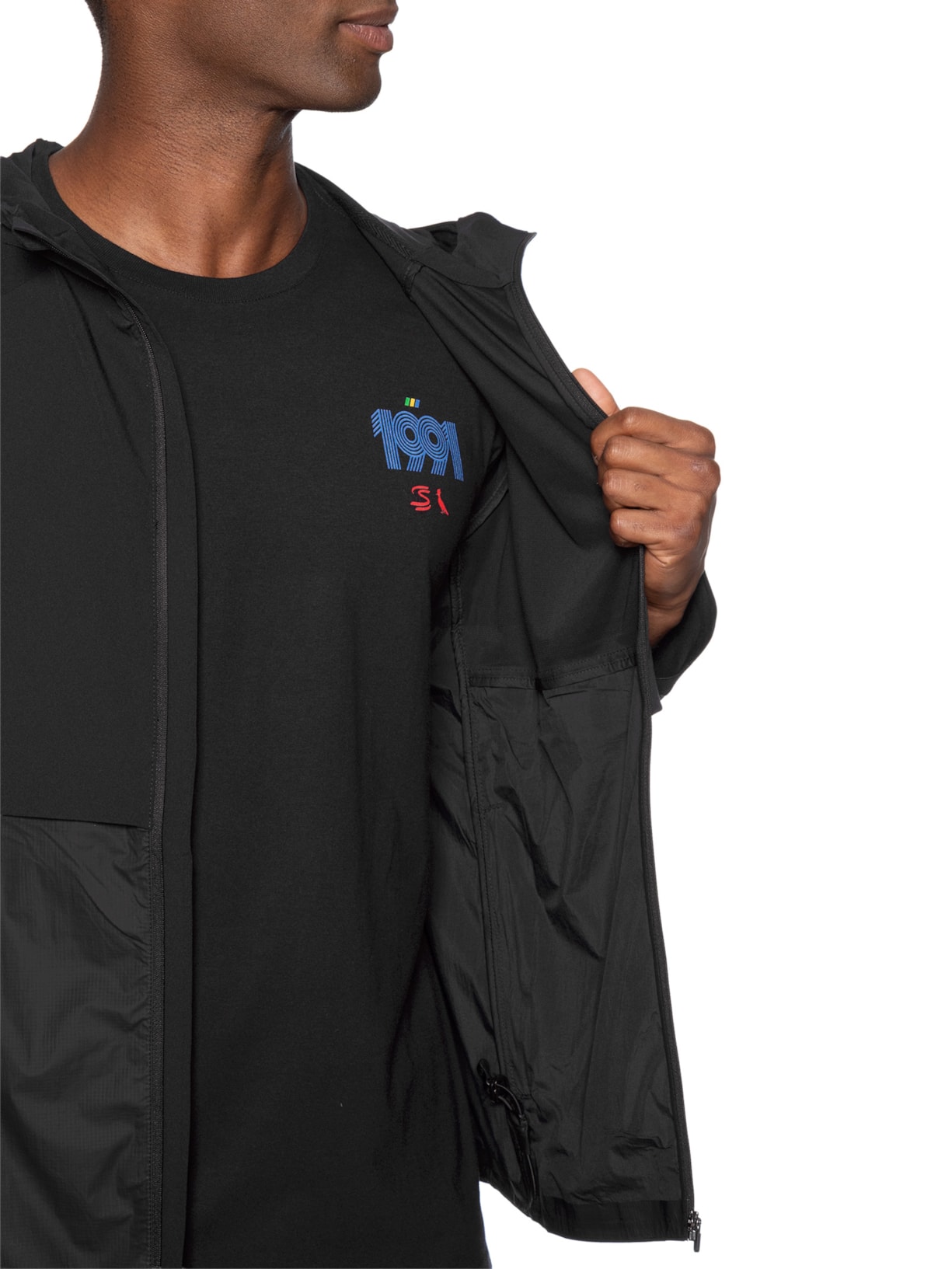 Jaqueta Masculina Corta Vento Performance Senna – Preto Reserva