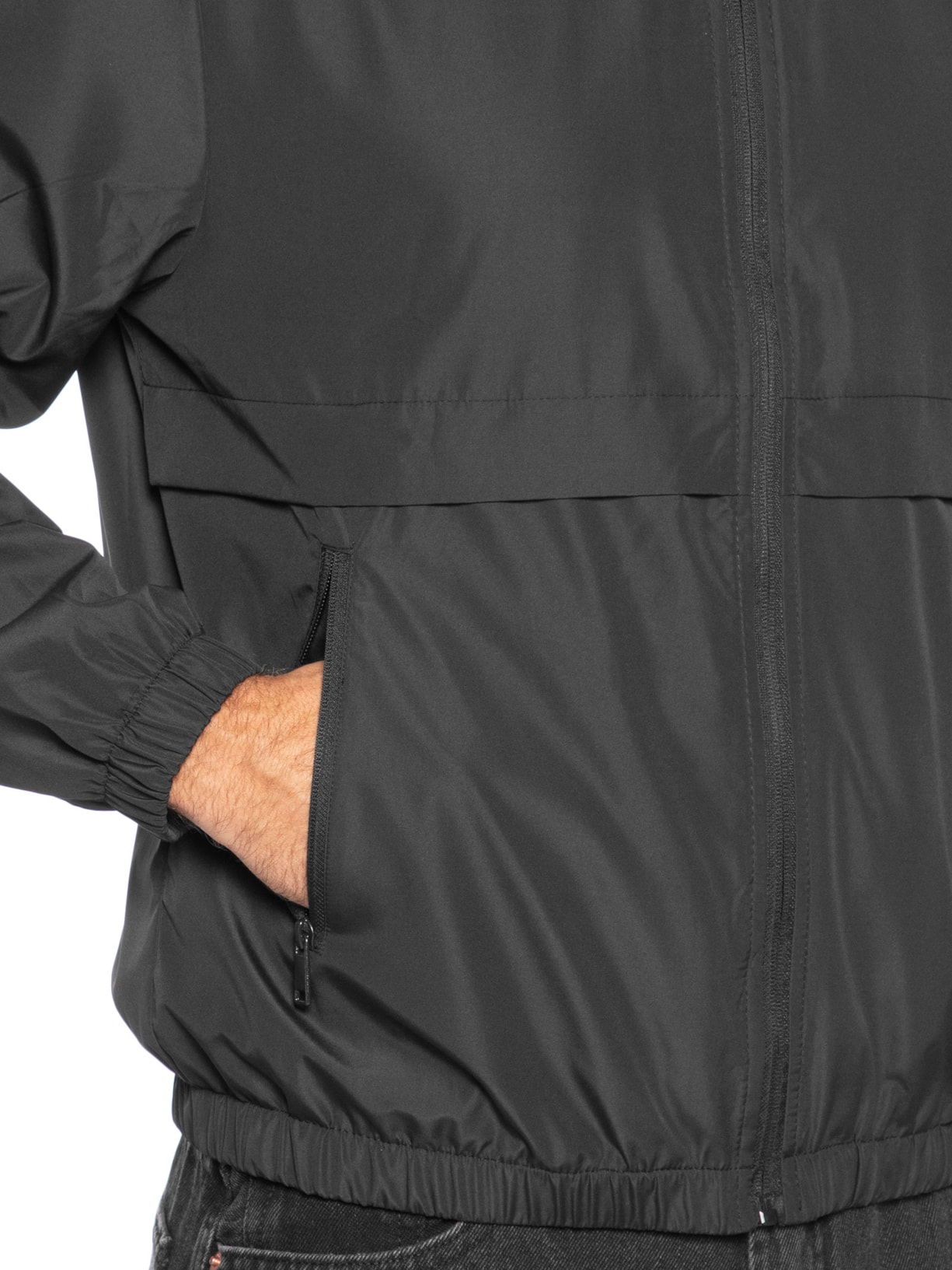 Jaqueta Masculina Corta Vento Preto Basiq Men