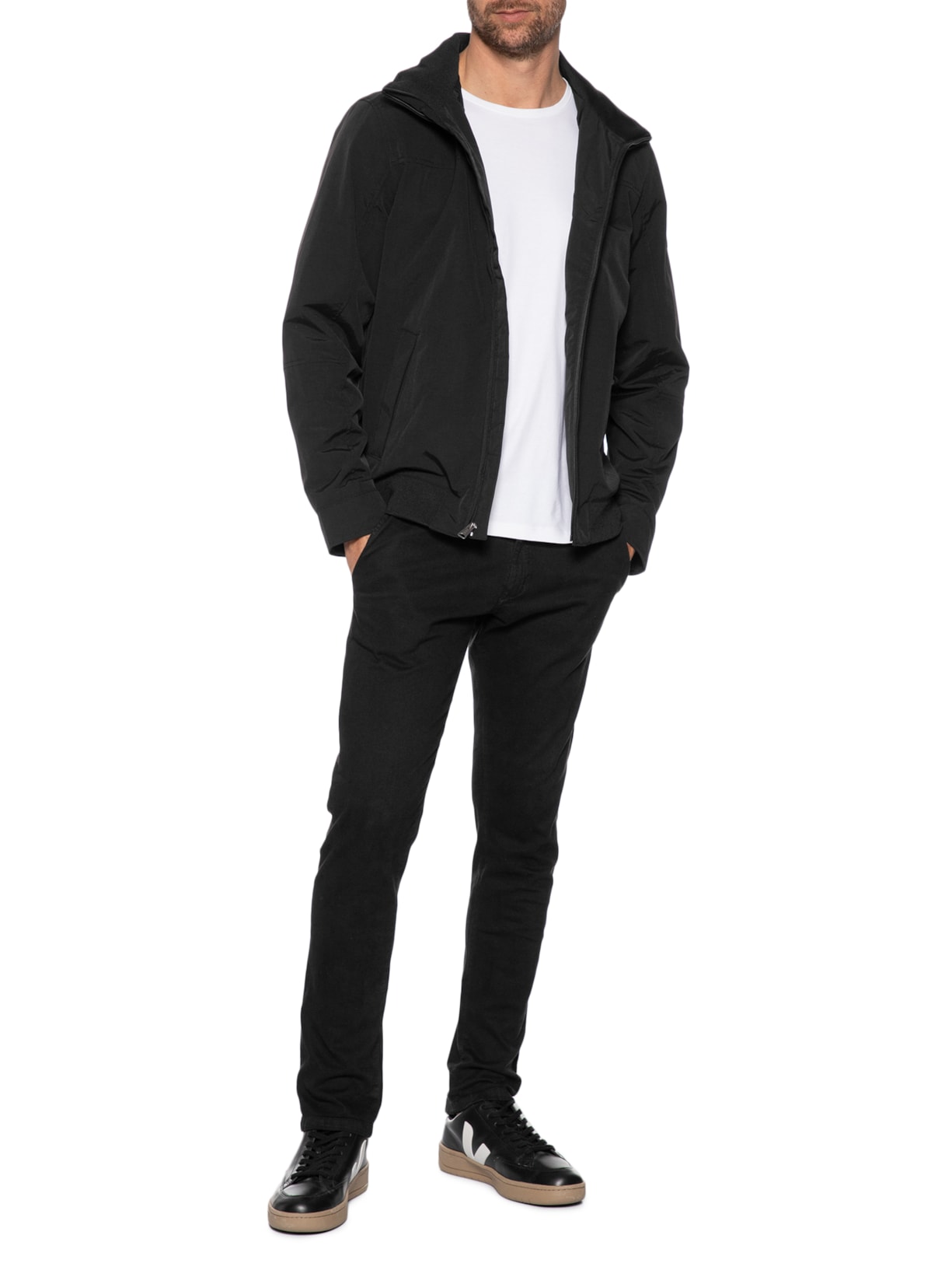 Jaqueta Masculina Corta Vento Regatta Preto Tommy Hilfiger