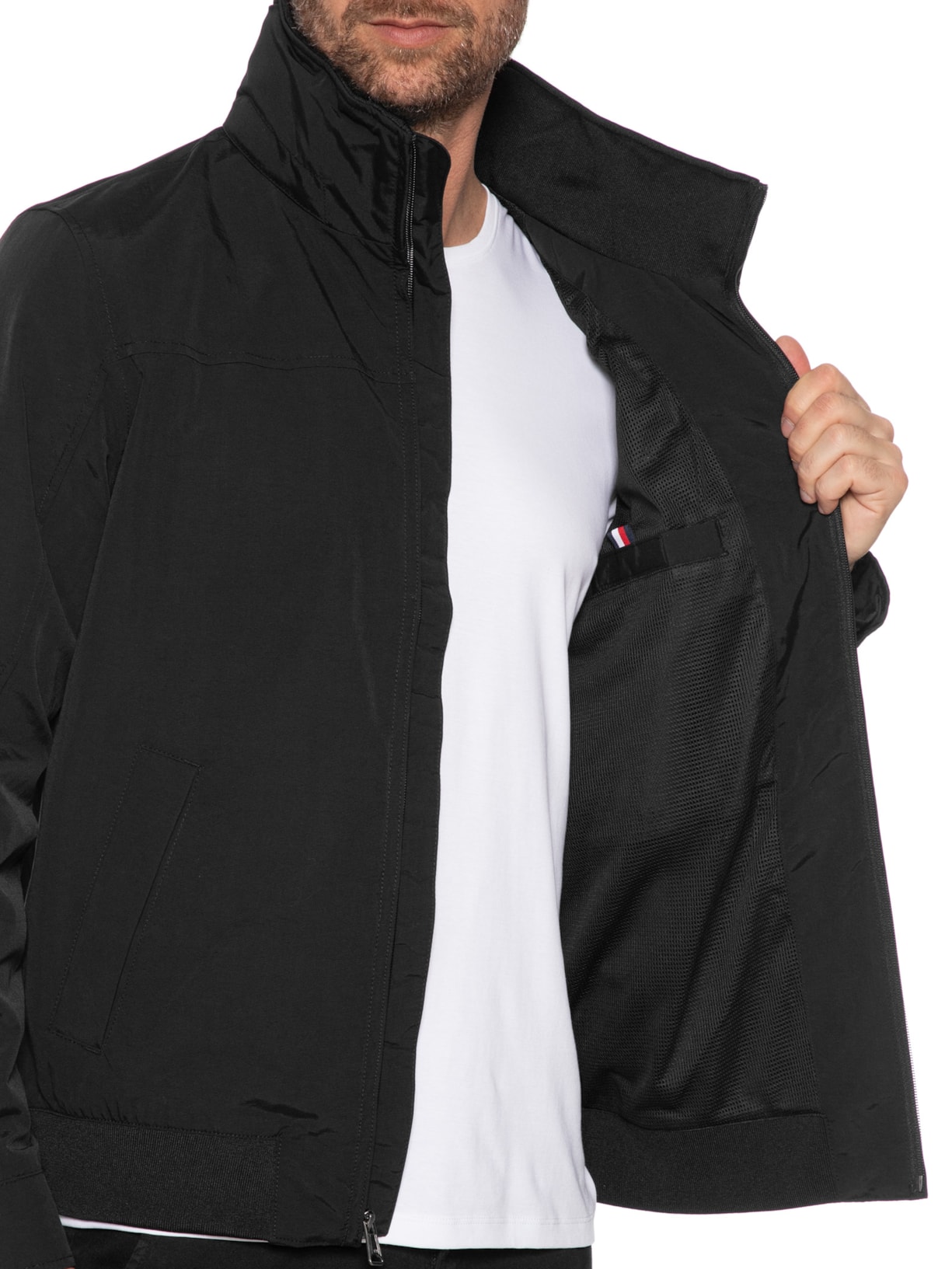 Jaqueta Masculina Corta Vento Regatta Preto Tommy Hilfiger