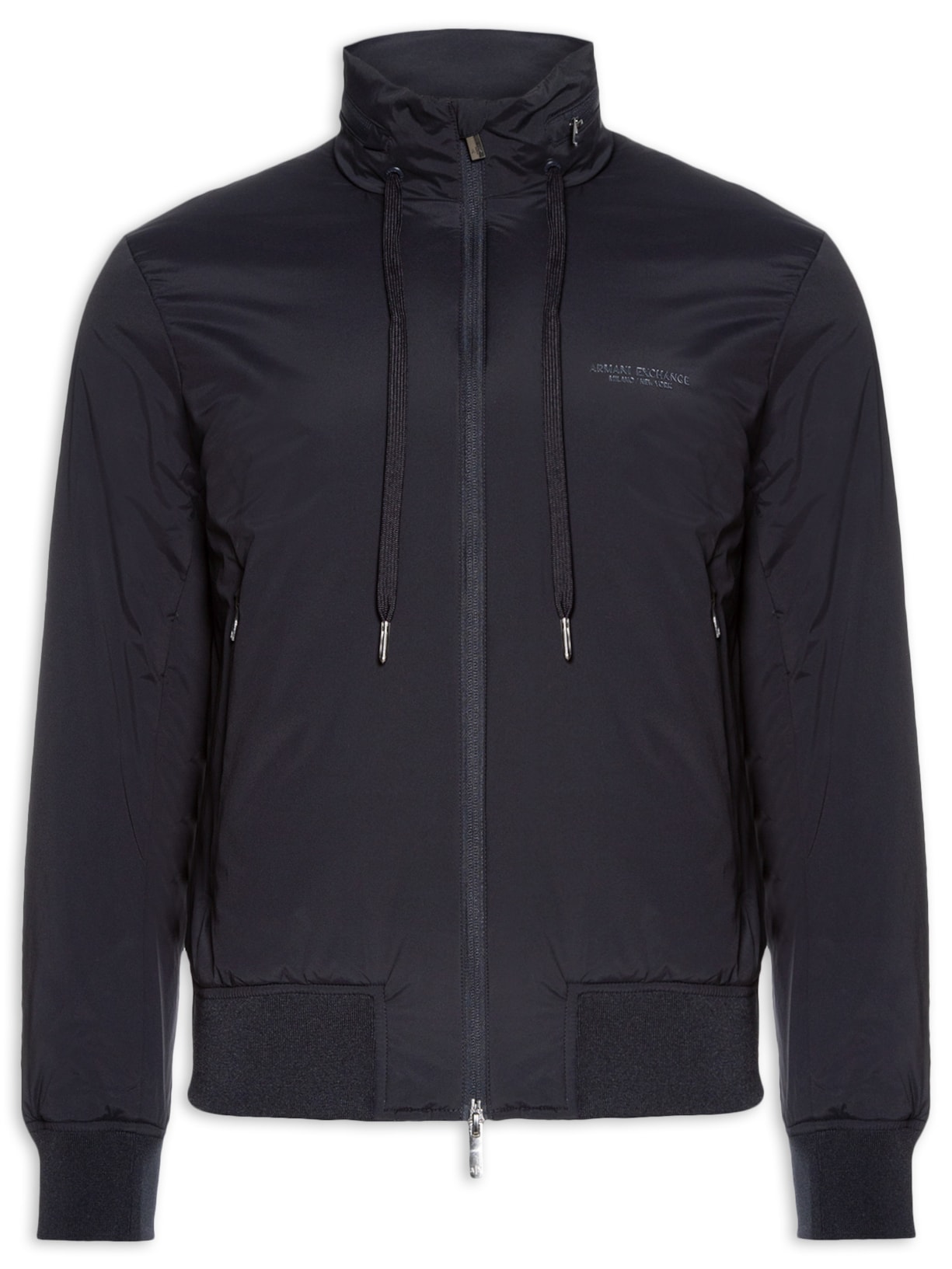 Jaqueta Masculina Corta-Vento Stretch Nylon Azul Armani Exchange