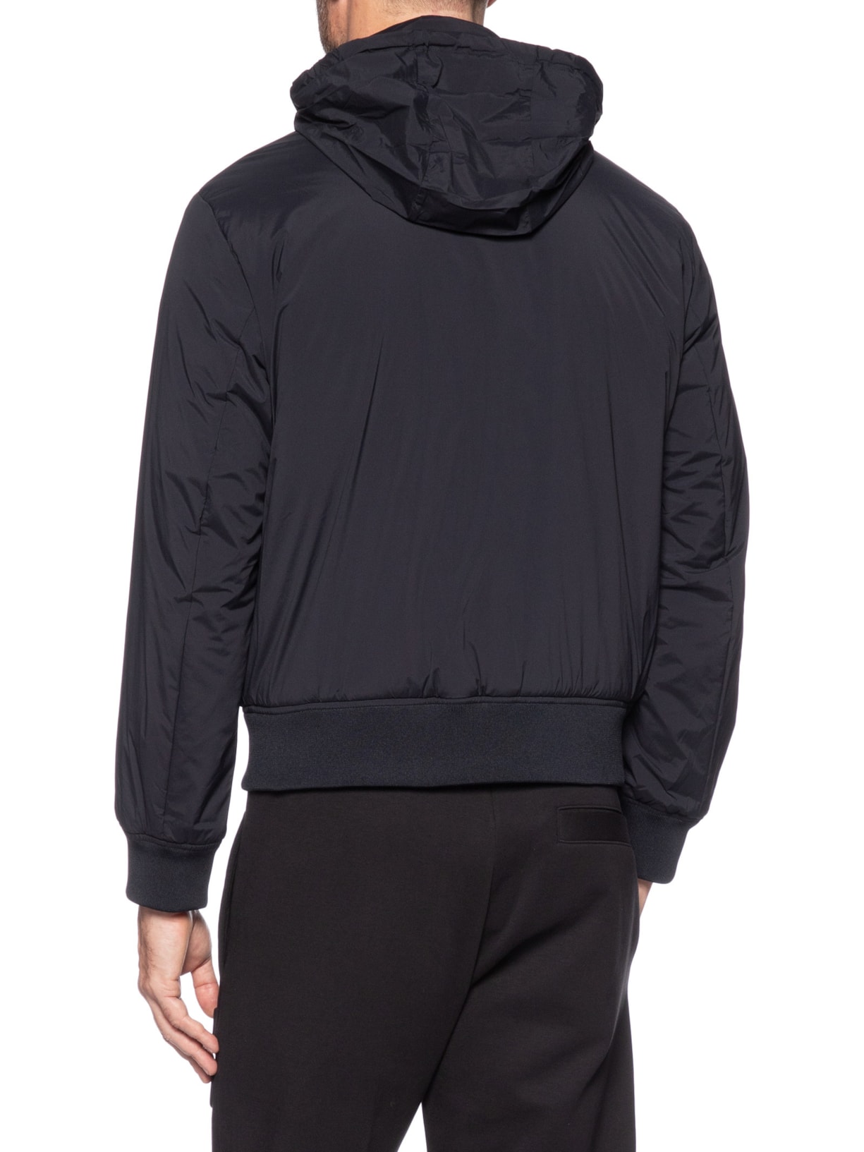 Jaqueta Masculina Corta-Vento Stretch Nylon Azul Armani Exchange