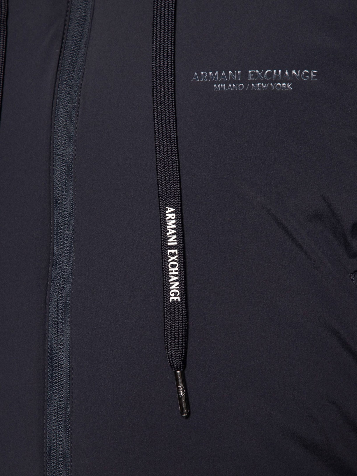 Jaqueta Masculina Corta-Vento Stretch Nylon Azul Armani Exchange