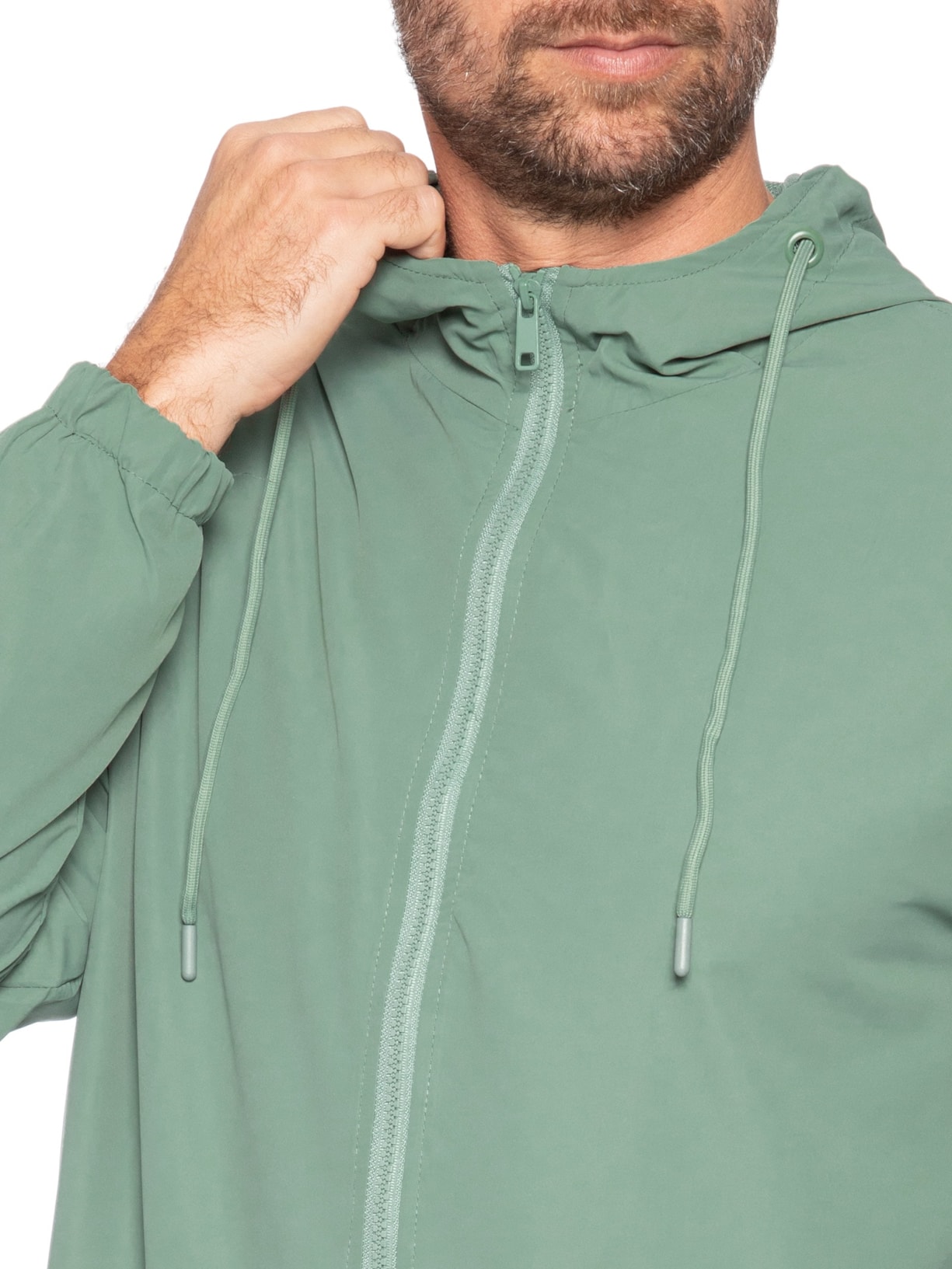 Jaqueta Masculina Corta Vento Verde Basiq Men