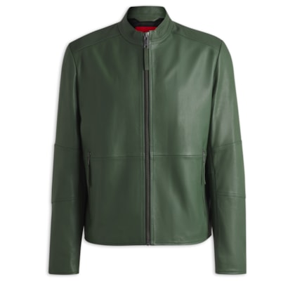 Jaqueta Masculina Couro Lokis-3 - Verde