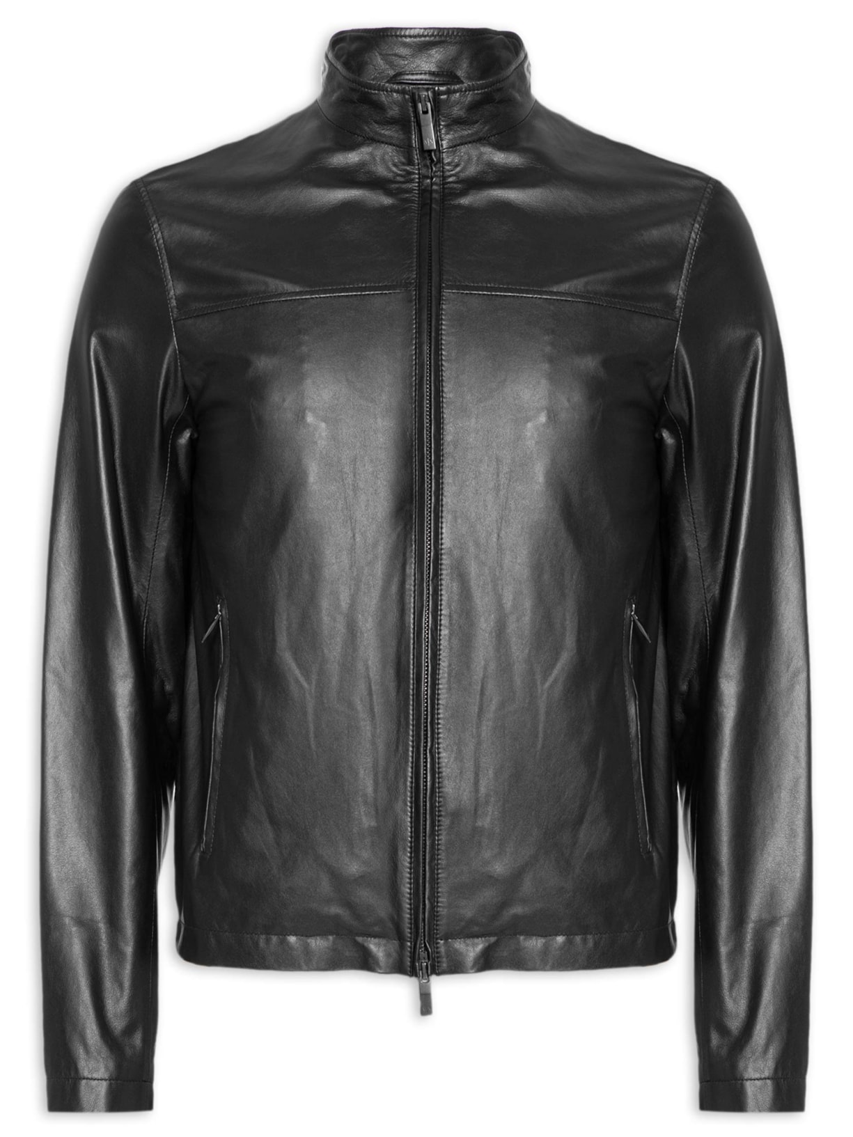 Jaqueta Masculina de Couro Blouson - Preto