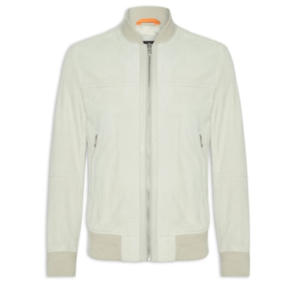 Jaqueta Masculina De Couro Johice - Off White