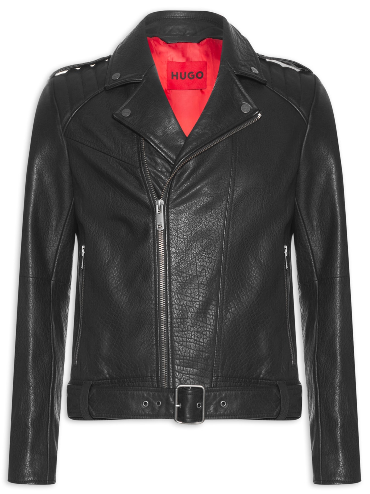 Jaqueta Masculina De Couro Lowis - Preto